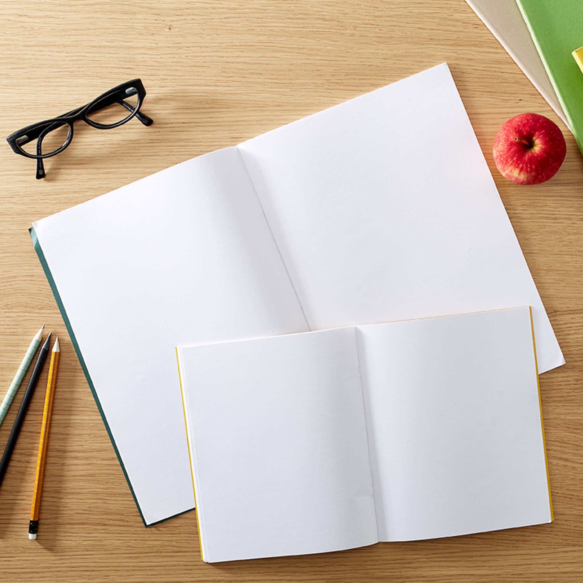 Rhino A4 Blank Paper Composition Notebooks - 64 Pages, 10 Pack, Buff Cover 6