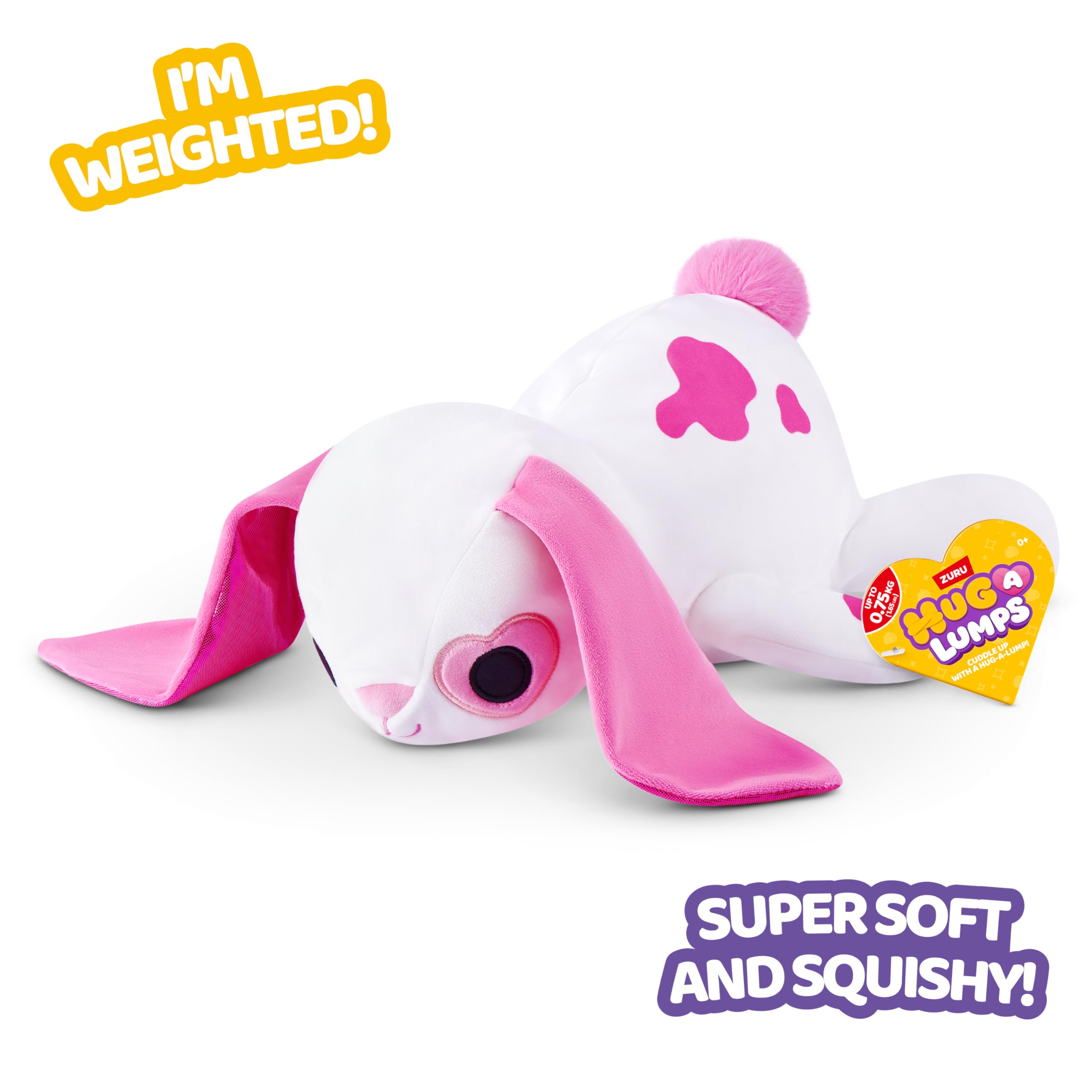 Hug-A-Lumps Love Collection Small Weighted Plush - 2 Pack | 0.75kg Each | Super-Soft Polyester 6