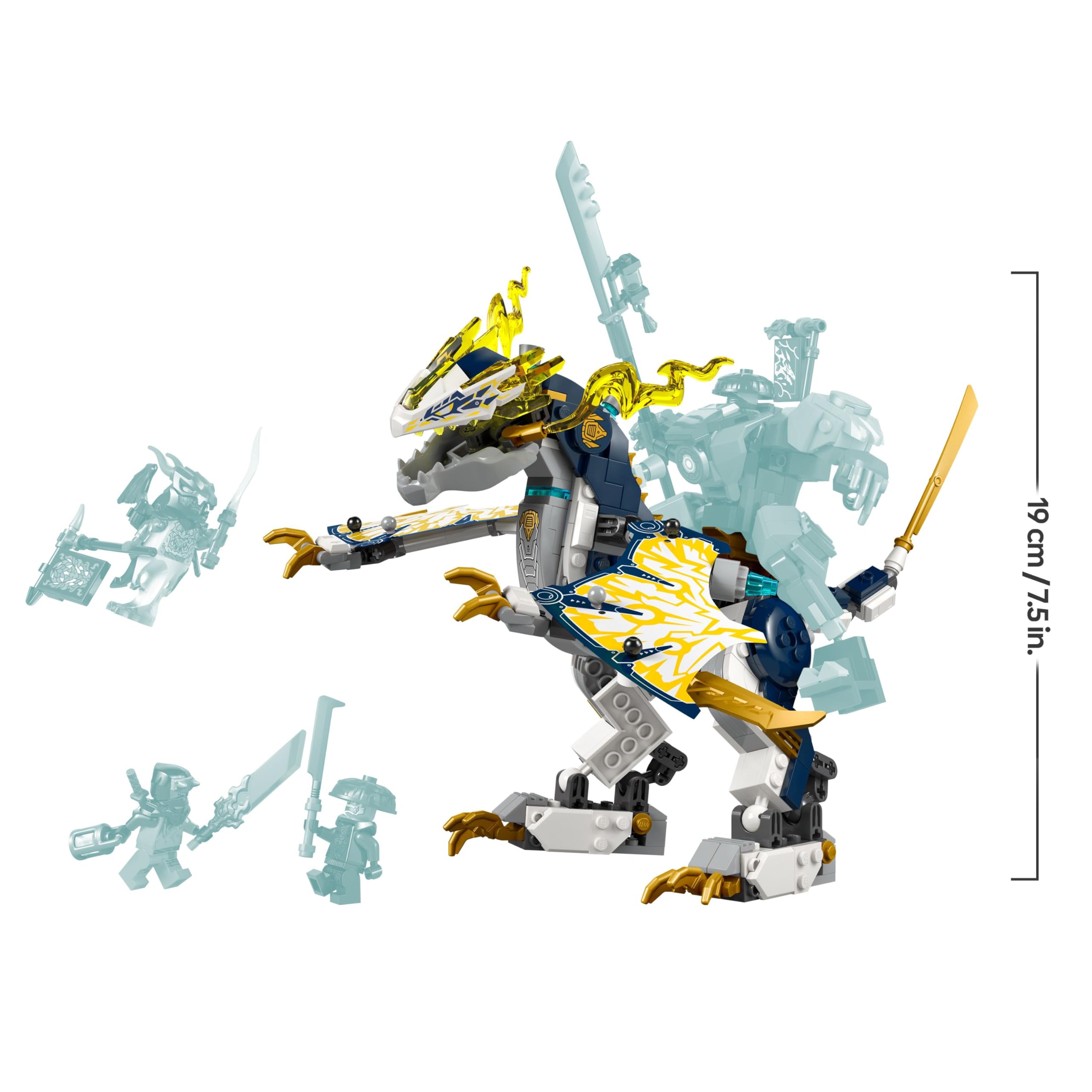 LEGO NINJAGO Rogue's Mech Dragon Rider Playset | Model 71843 | Ages 8+ 8