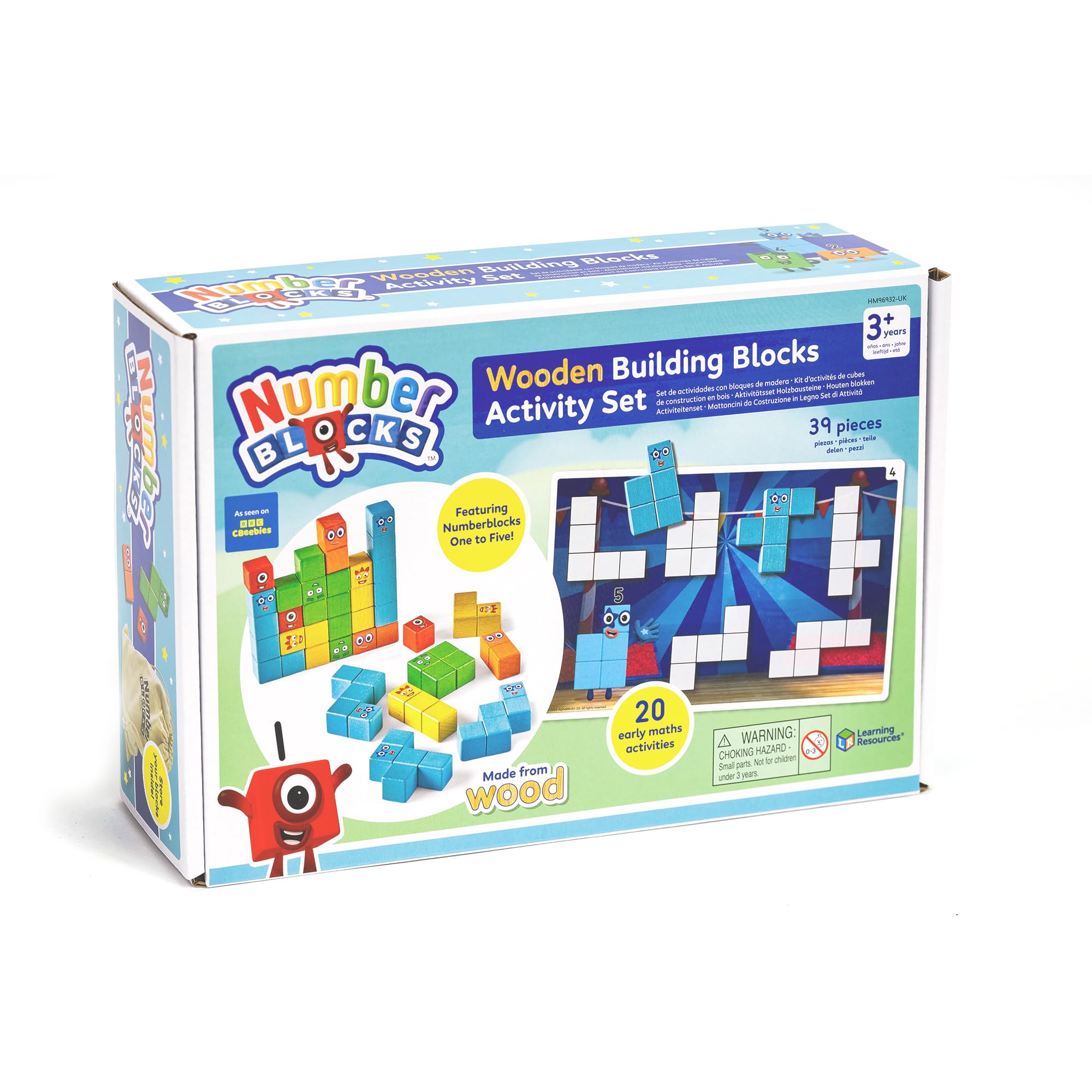 Learning Resources Numberblocks Wooden Building Blocks Activity Set - Educational Building Toy for Ages 4-8 2