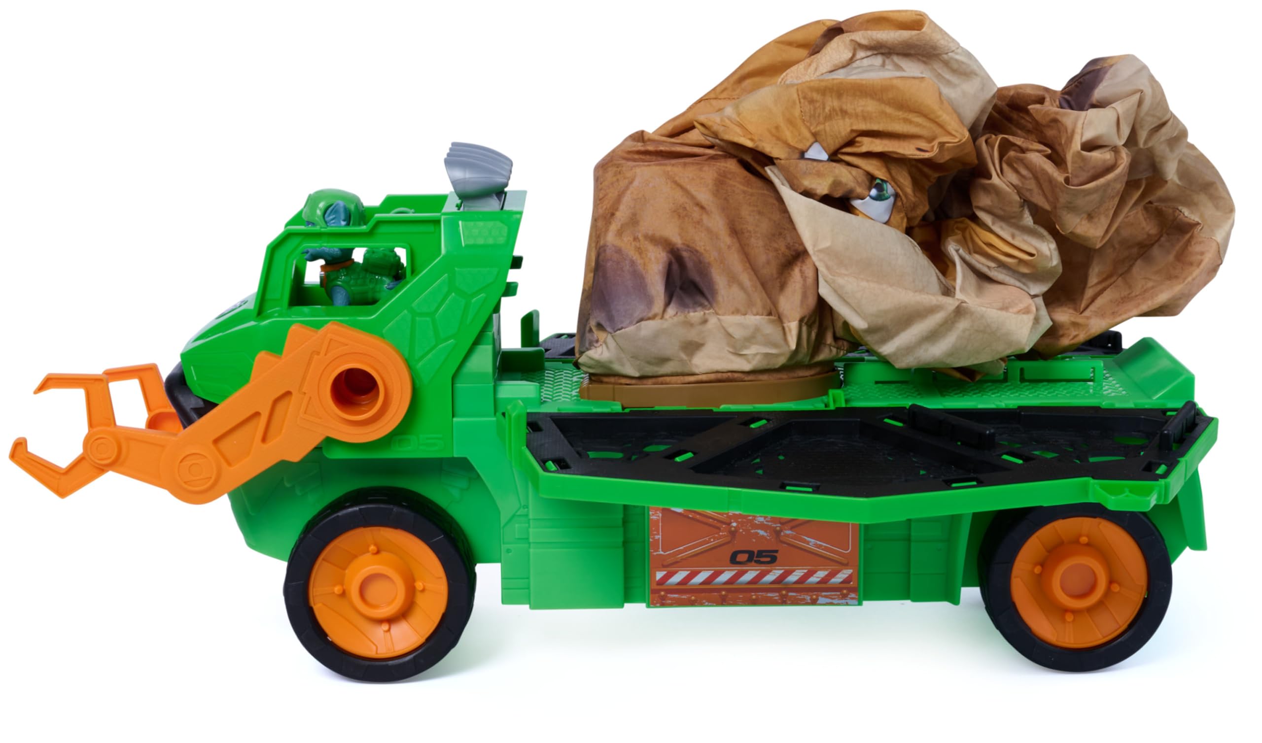 Paw Patrol Megasaurus Dino Vehicle Playset with Inflatable Dinosaur and Rocky Figure | Ages 3+ 8