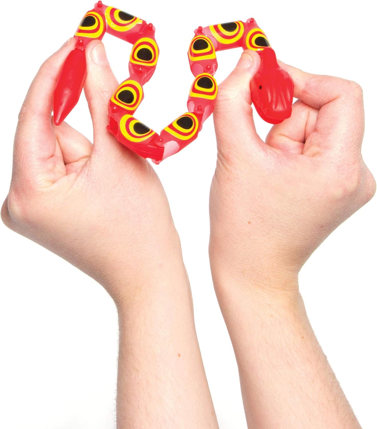 Baker Ross Jointed Wiggly Snakes - Fun Party Filler Toy for Kids (Pack of 10, Assorted Colors) 2