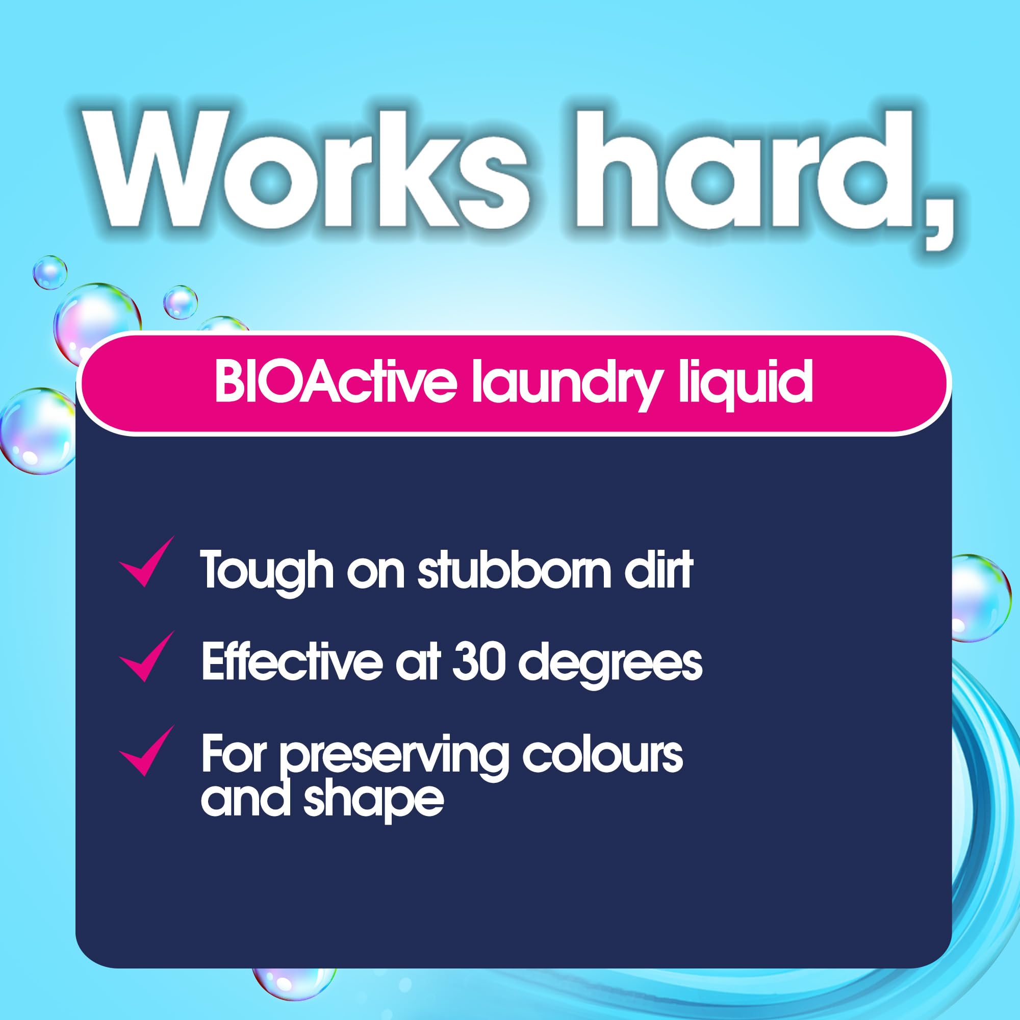 Ecozone BIOActive Laundry Cleaner Liquid Detergent - 1.5L | Plant-Based | EU Ecolabel Certified 3