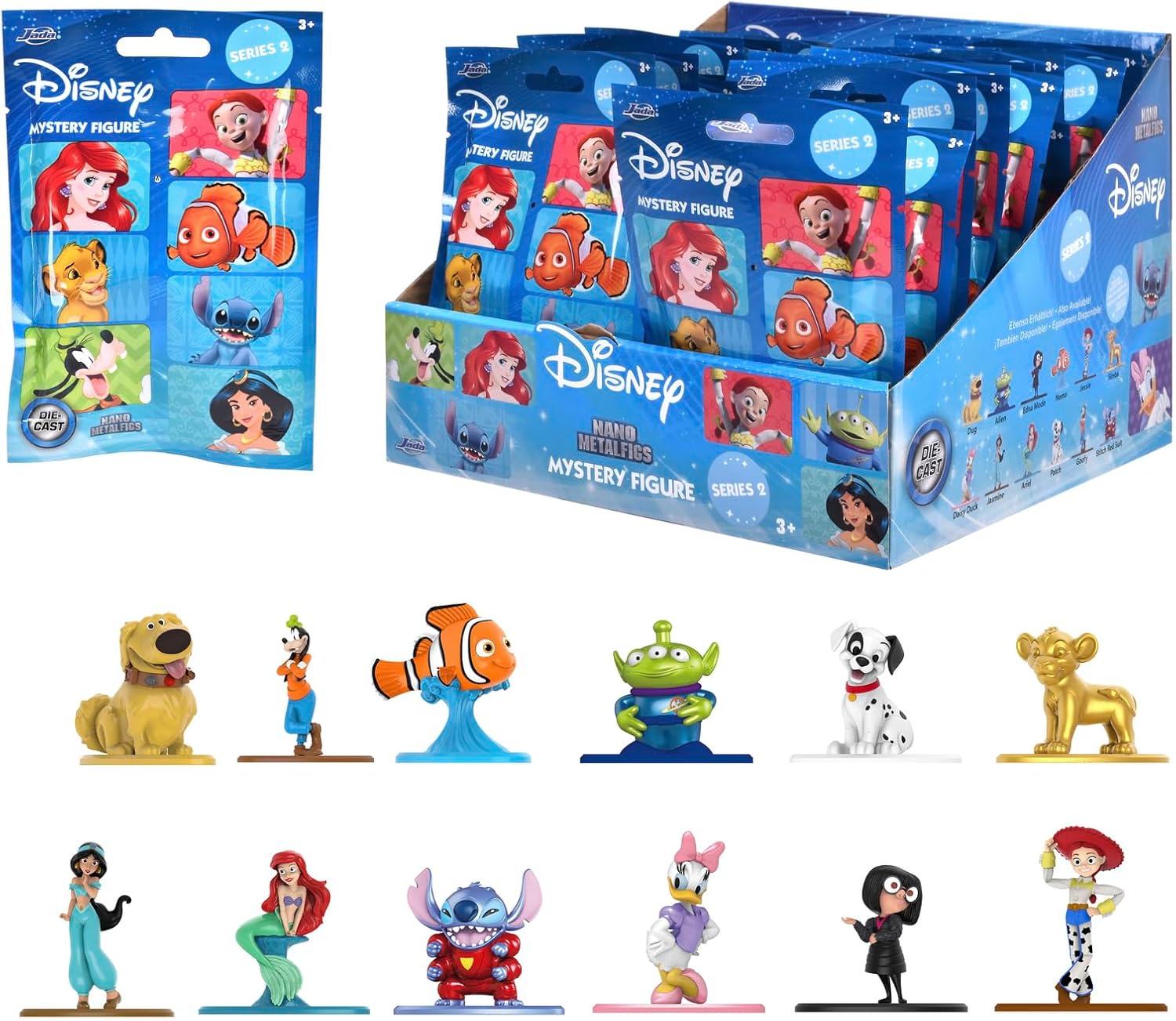 Jada Disney Nano Metal Collectible Figure - 1:65 Scale Die-Cast Character