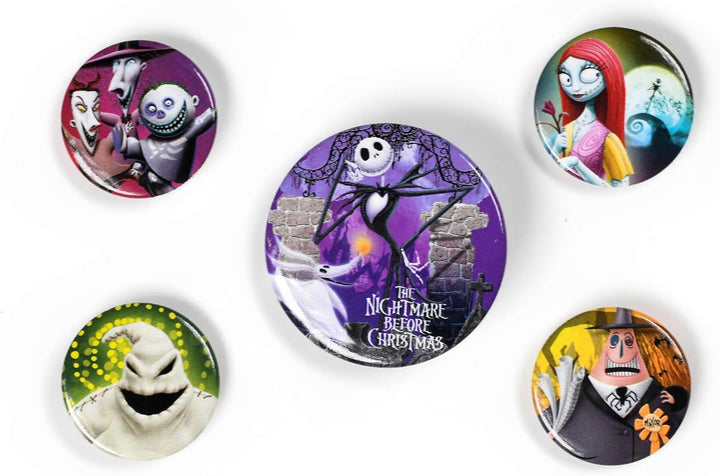 Pyramid International - Nightmare Before Christmas Characters Badge Set, Multi-Colour, 10 x 12.5 cm