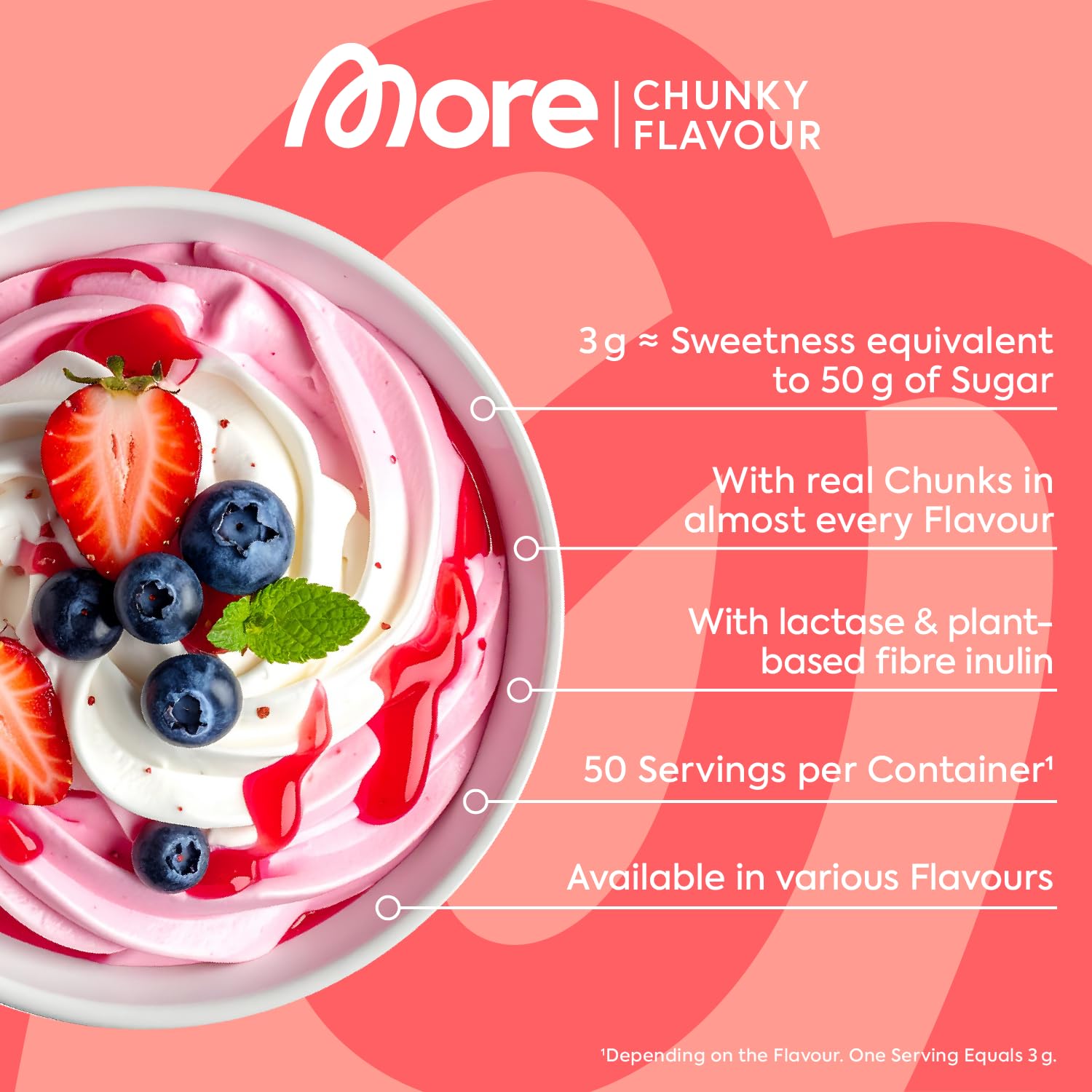 MORE Nutrition Chunky Flavour Strawberry Perfection 150g 10