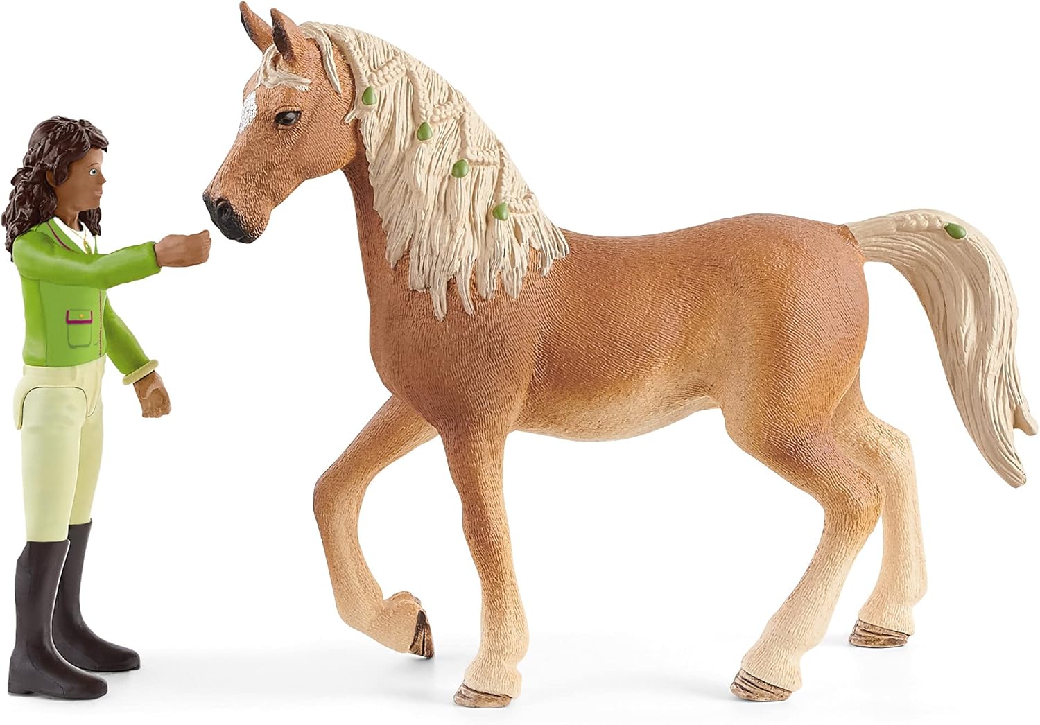 SCHLEICH Horse Club Sarah & Mystery Playset - Action Figure with Arabian Mare for Kids 3+ 4