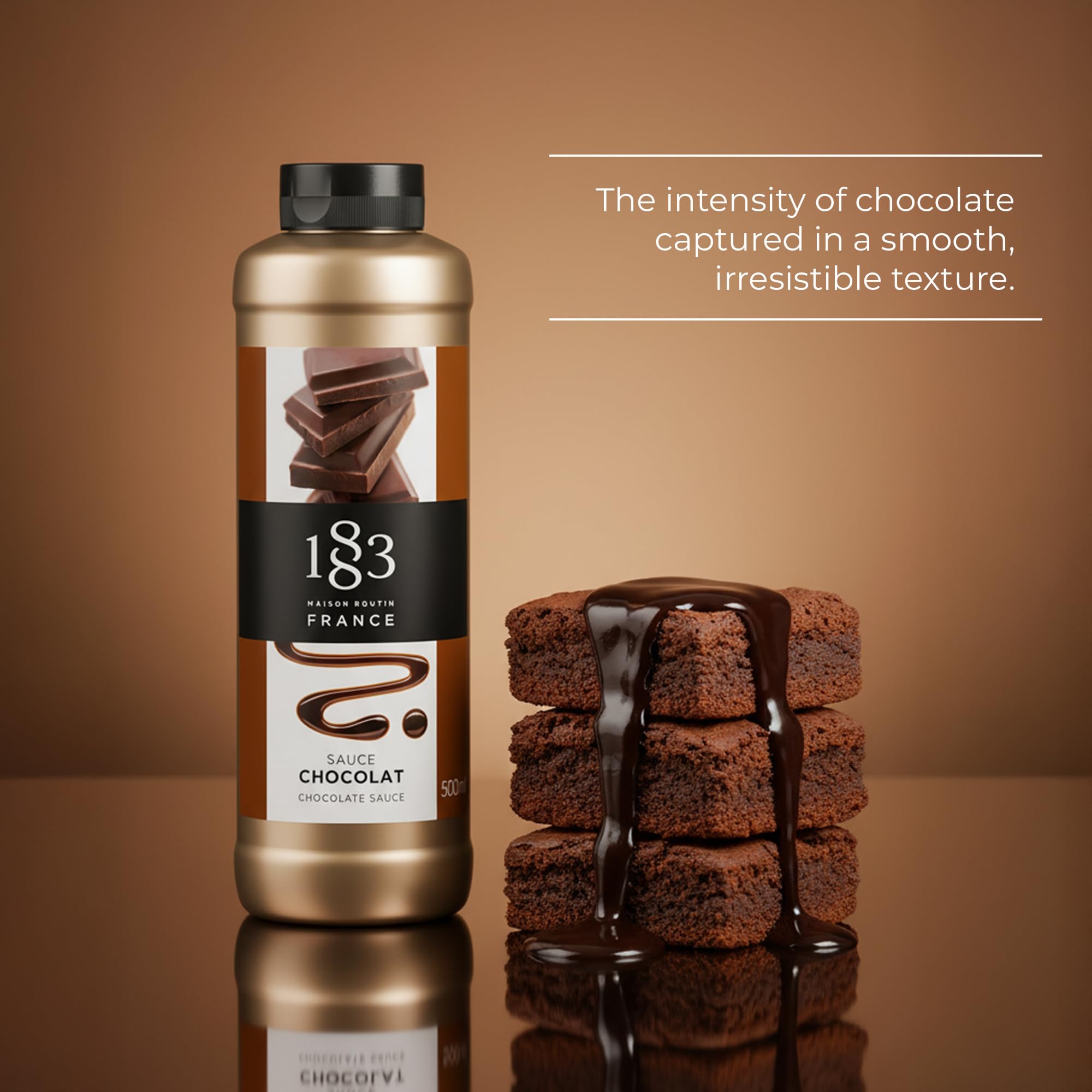 1883 Maison Routin Chocolate Sauce - Rich Cocoa Blend | 500ml Squeezable Tube 3