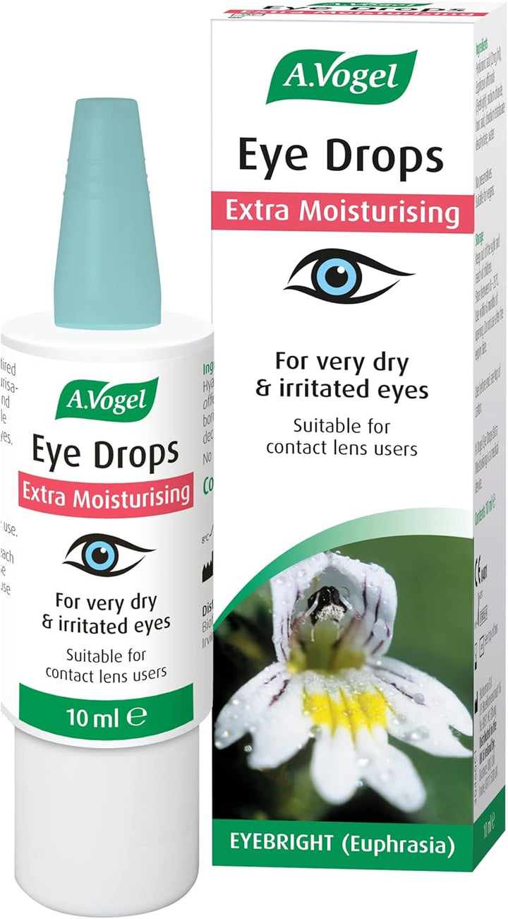 A.Vogel - Extra Moisturising Eye Drops 10ml | Intensive Hydration for Dry, Irritated Eyes | Contact Lens Friendly | Preservative-Free