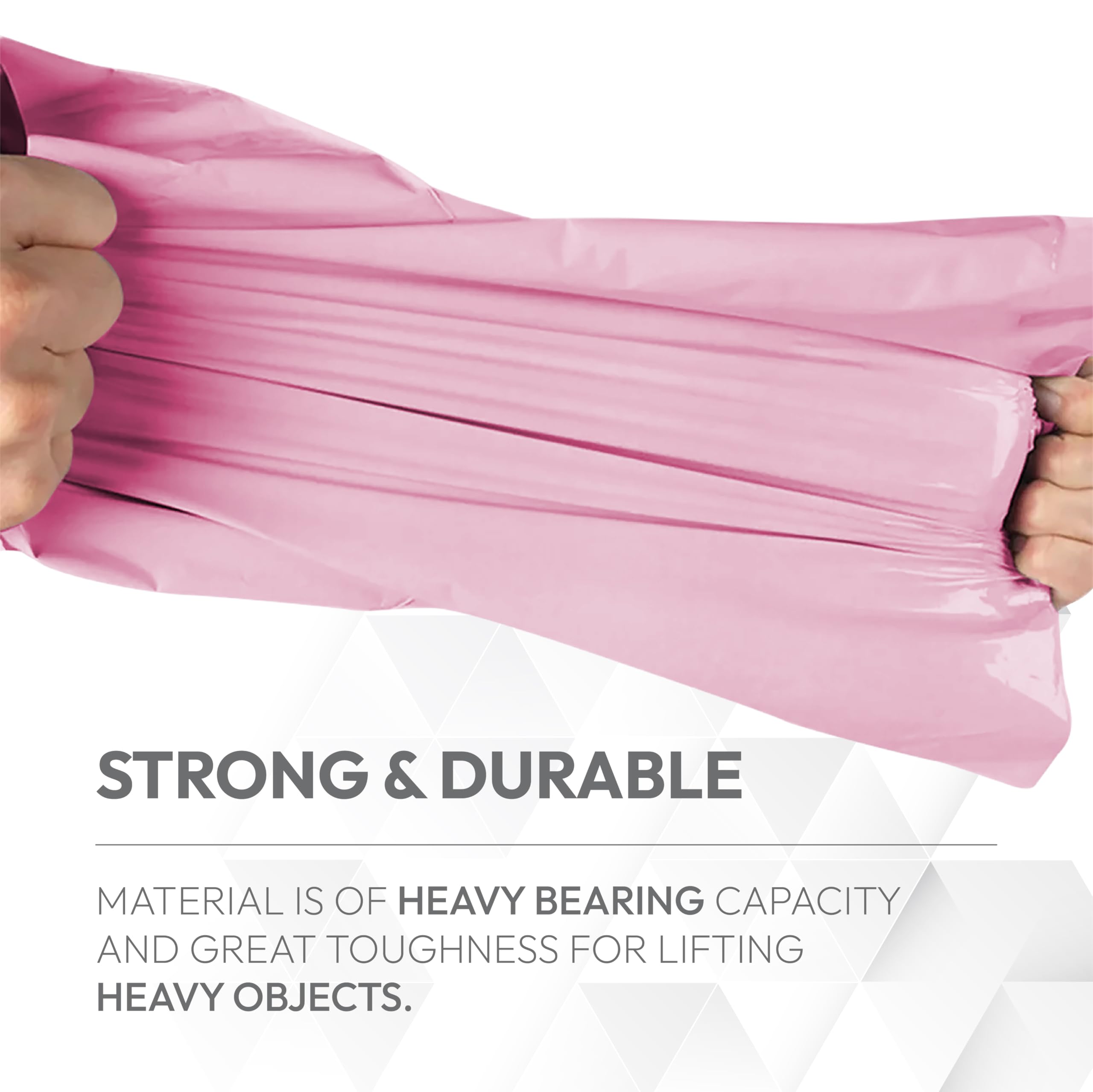 delka Mailing Bags, 100Mixed Size Pink Poly Mailer Bags, Tear-Resistant Shi 2