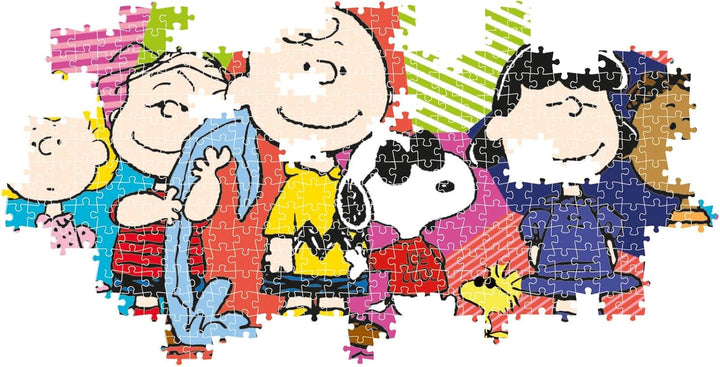 Clementoni Panorama Peanuts Comic Series - Snoopy & Friends 1000-Piece Jigsaw Puzzle (39805)