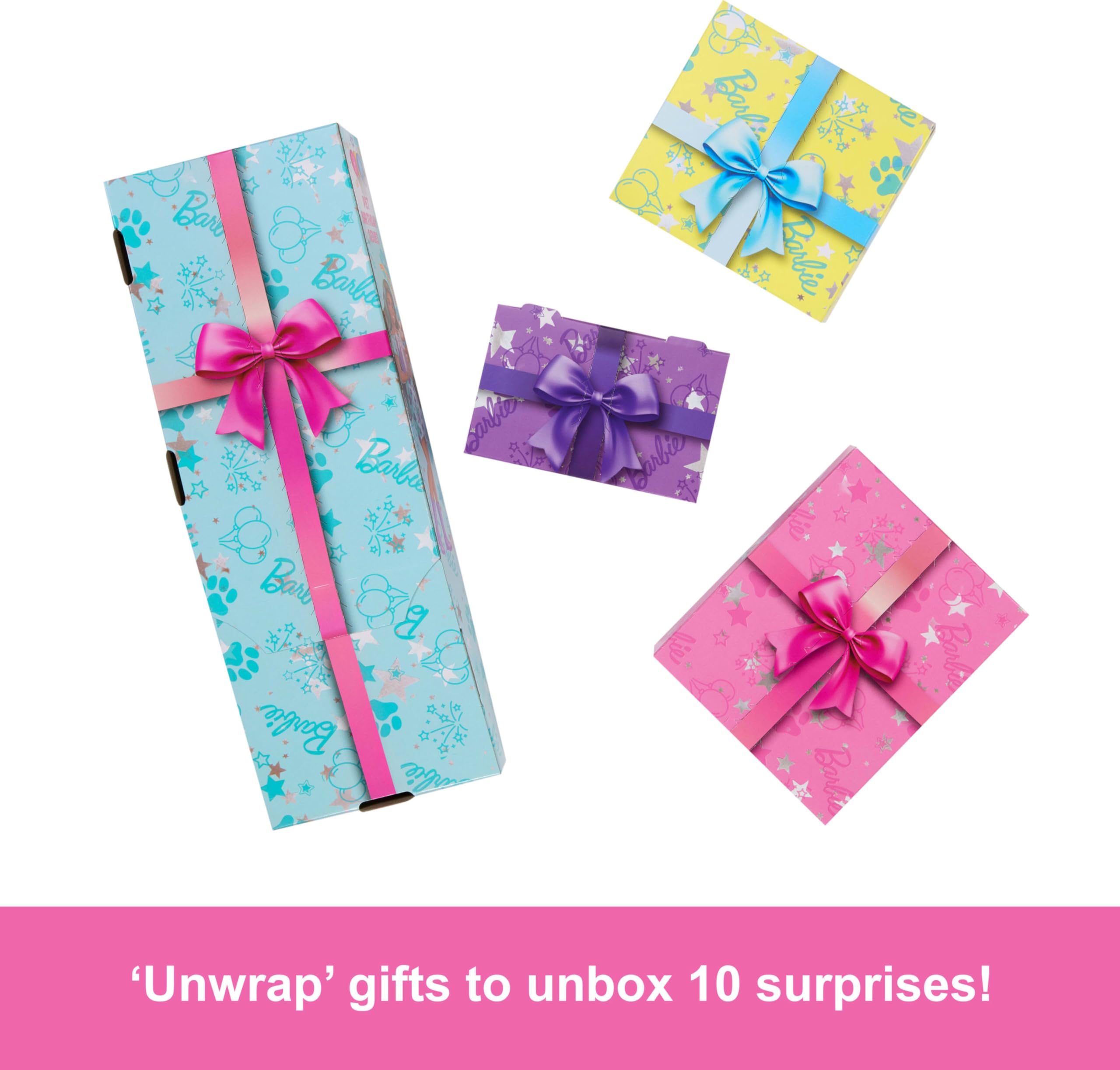 Barbie Party Unboxed Doll & Accessories Pet Birthday Series Party Stars Set 3