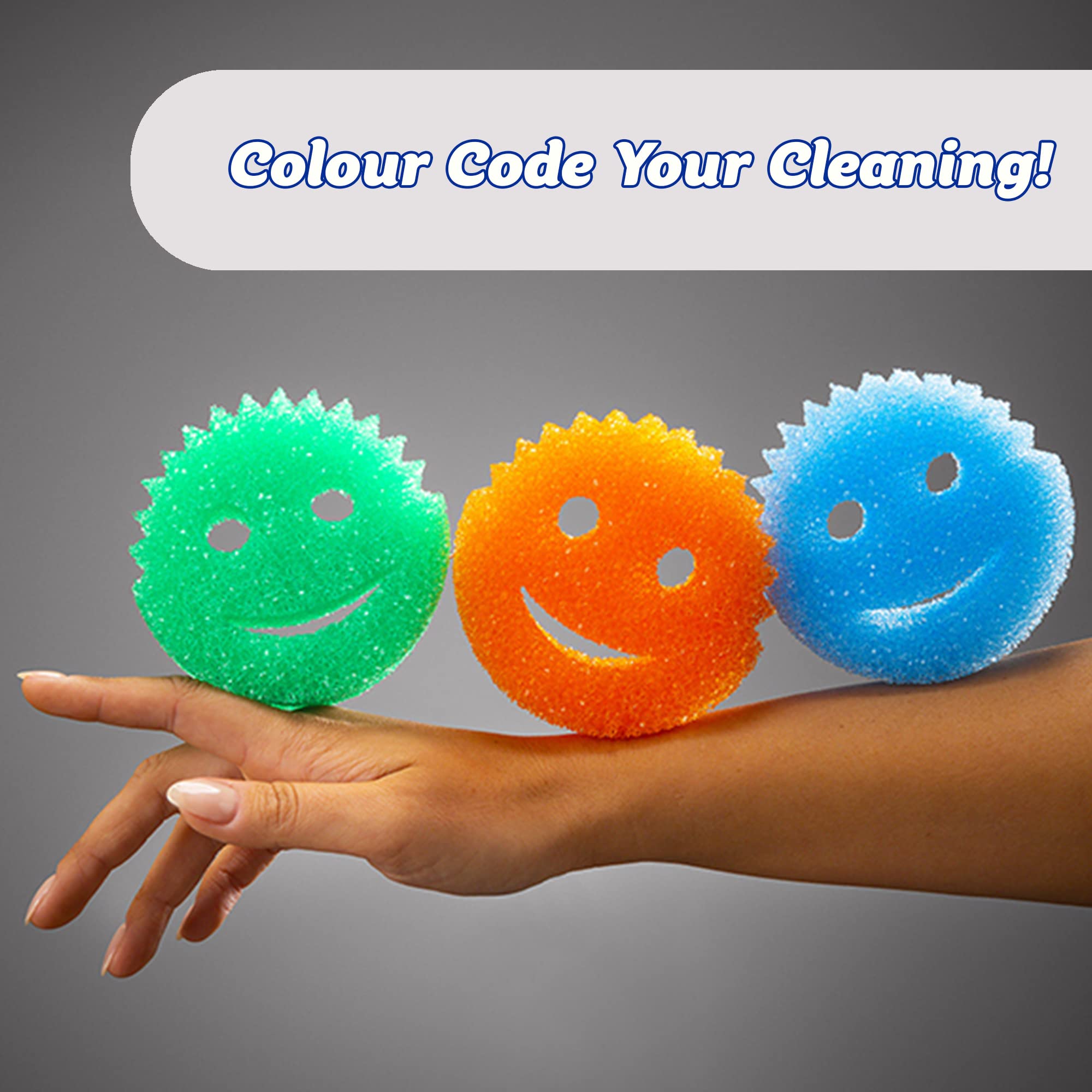 Scrub Daddy FlexTexture Kitchen Sponges - Temperature Controlled, Non-Scratch, Odor Resistant | 2 Pack 8