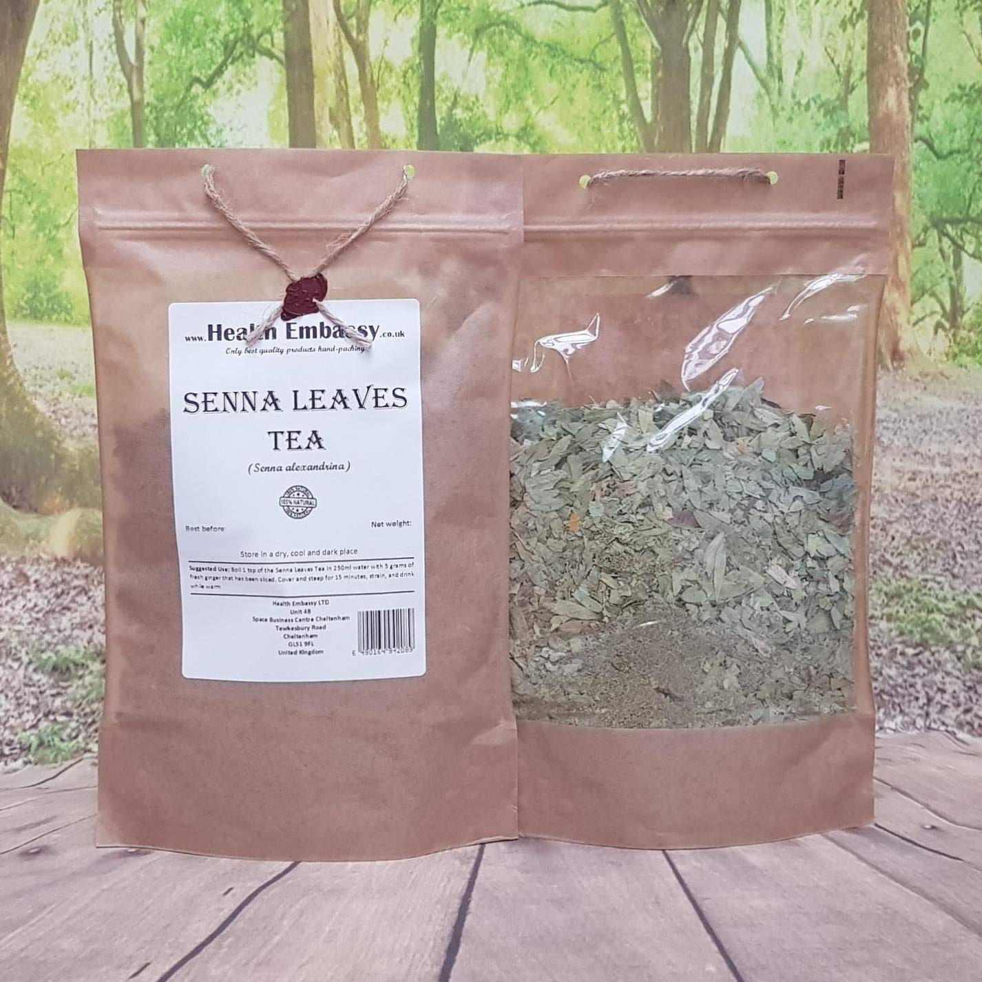 Health Embassy Senna Leaves Tea (Senna alexandrina) - Laxative Support | 50g Dried Herbal Tea