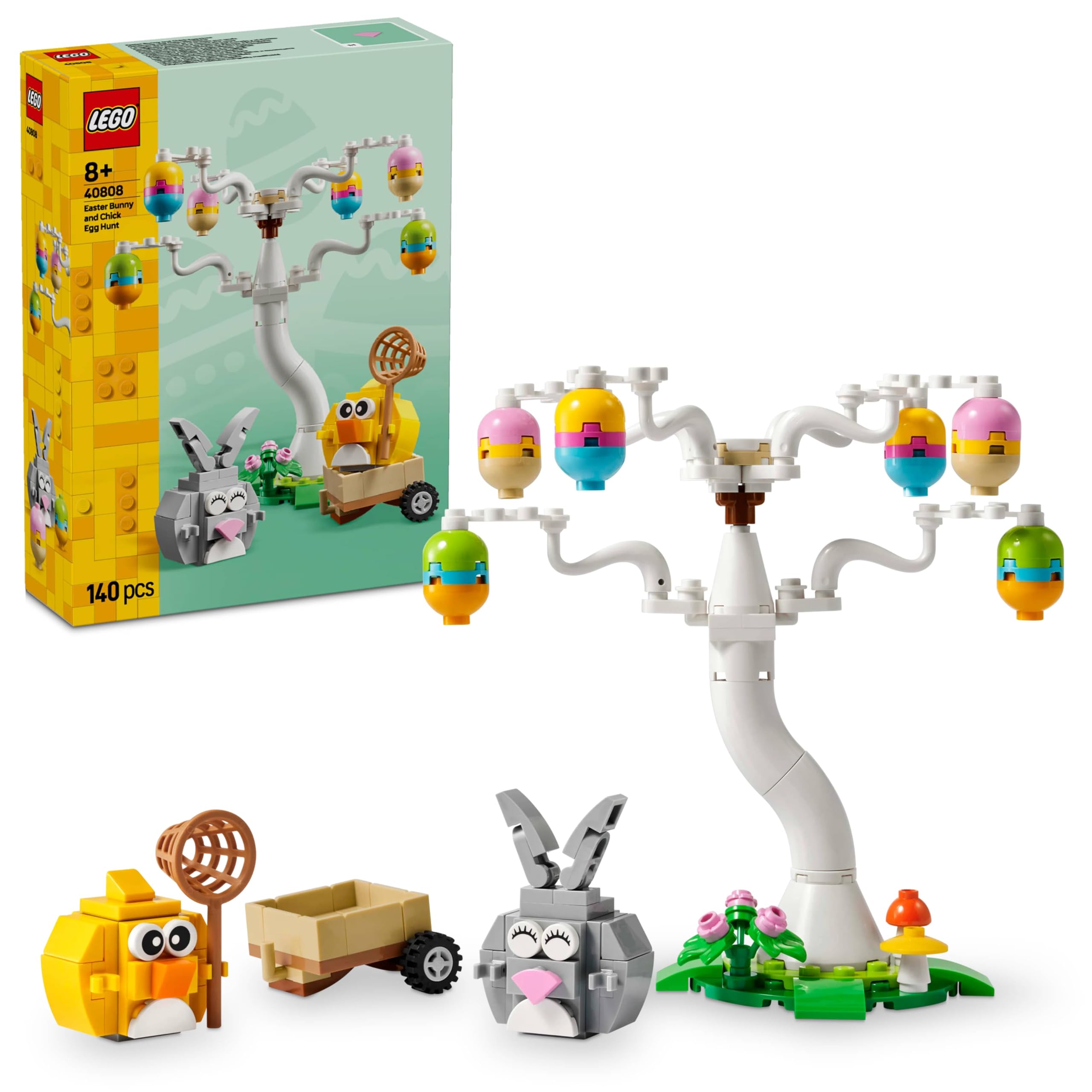 LEGO Easter Bunny and Chick Egg Hunt Building Set 40808 | Ages 8+ | 140 Pieces 1