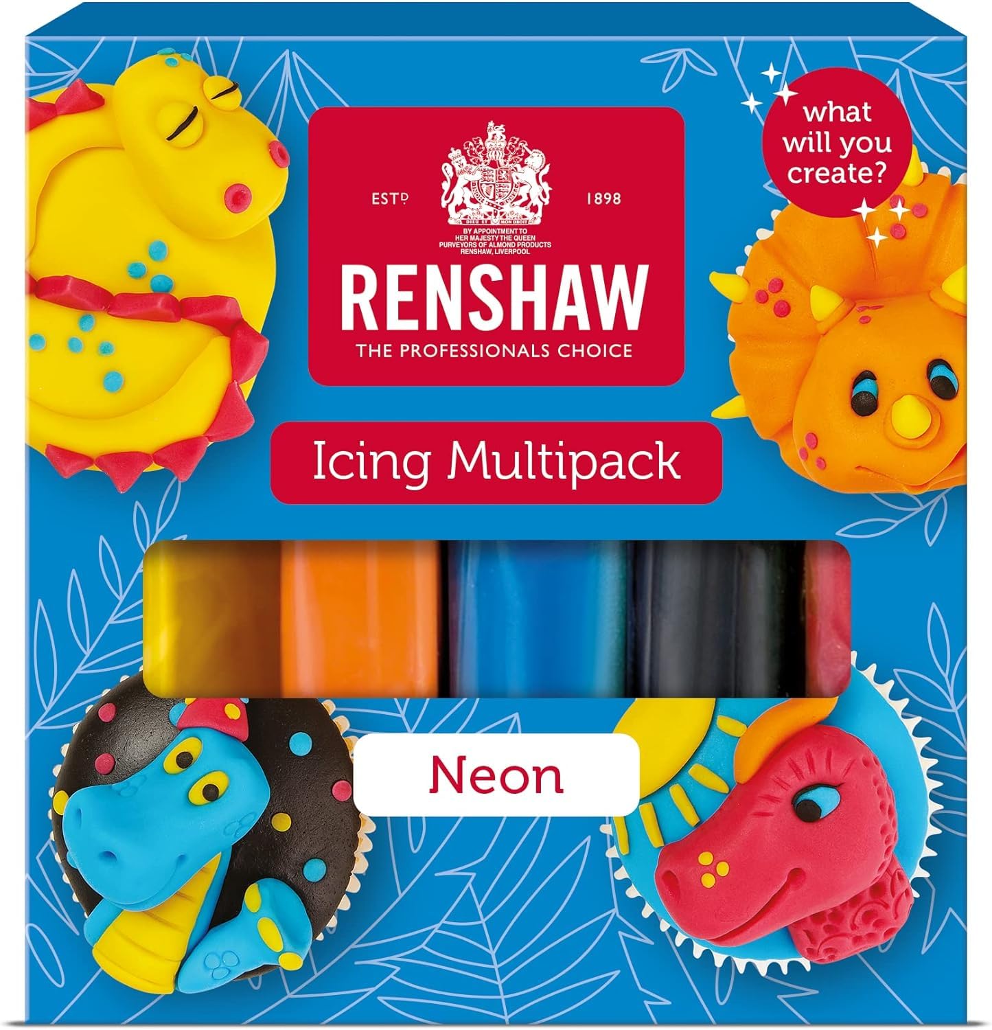 Renshaw - Neon Colours Just Roll With It Fondant Icing Multipack