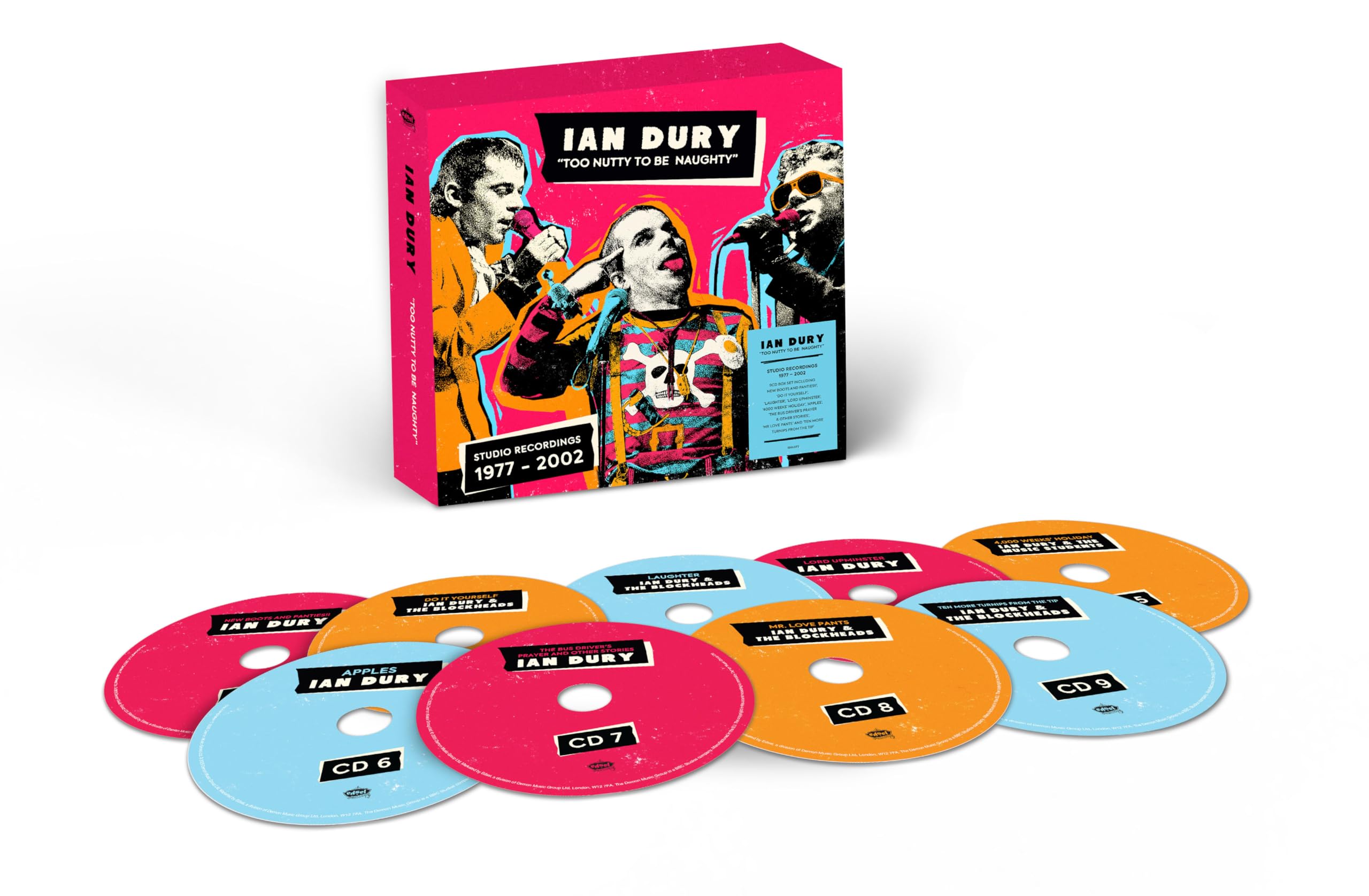 Ian Dury - Too Nutty To Be Naughty: Studio Recordings 1977-2002 [9CD Box set]