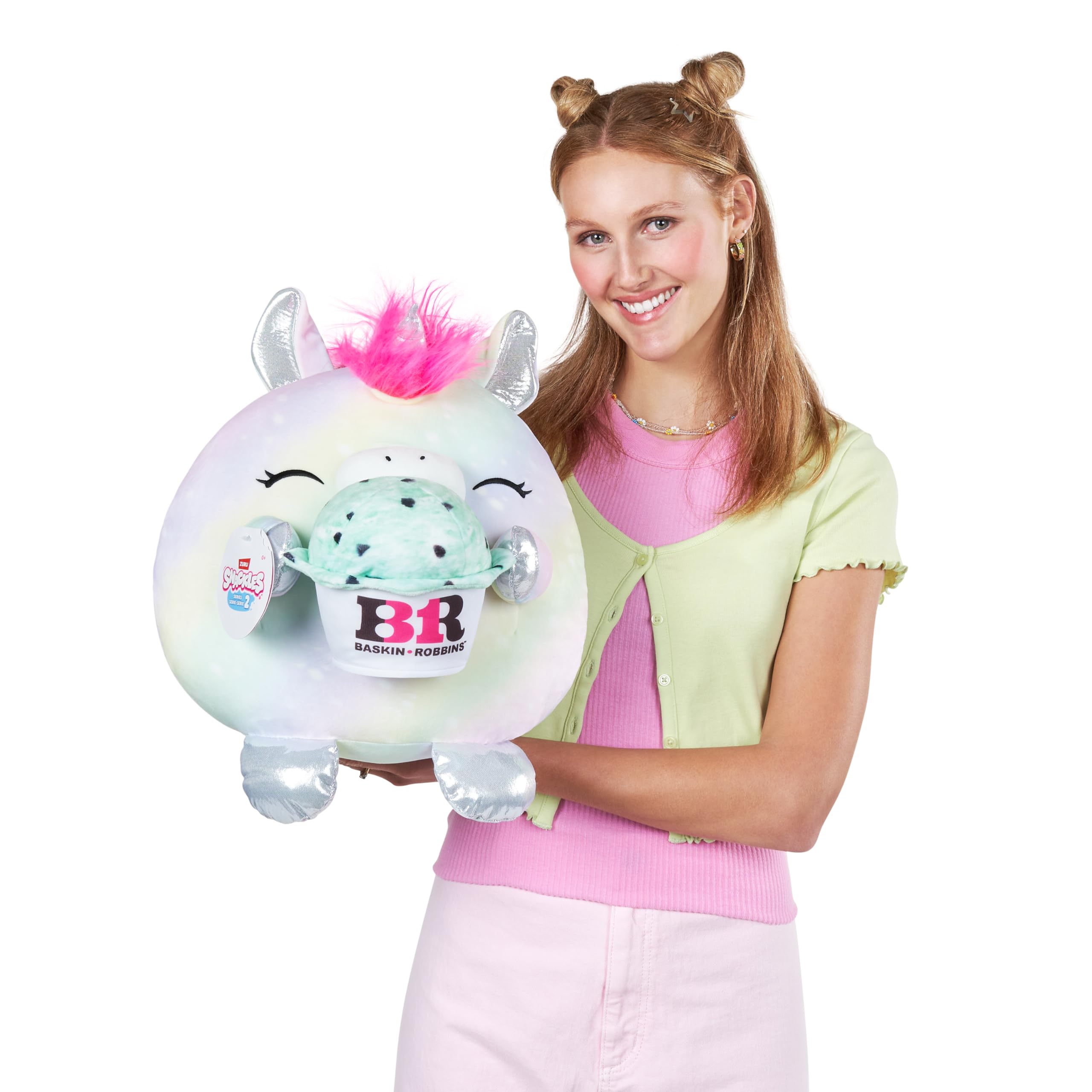 Snackles Series 2 Wave 2 - Unicorn Snack Swap Cuddly Squishy Plush, 35 cm