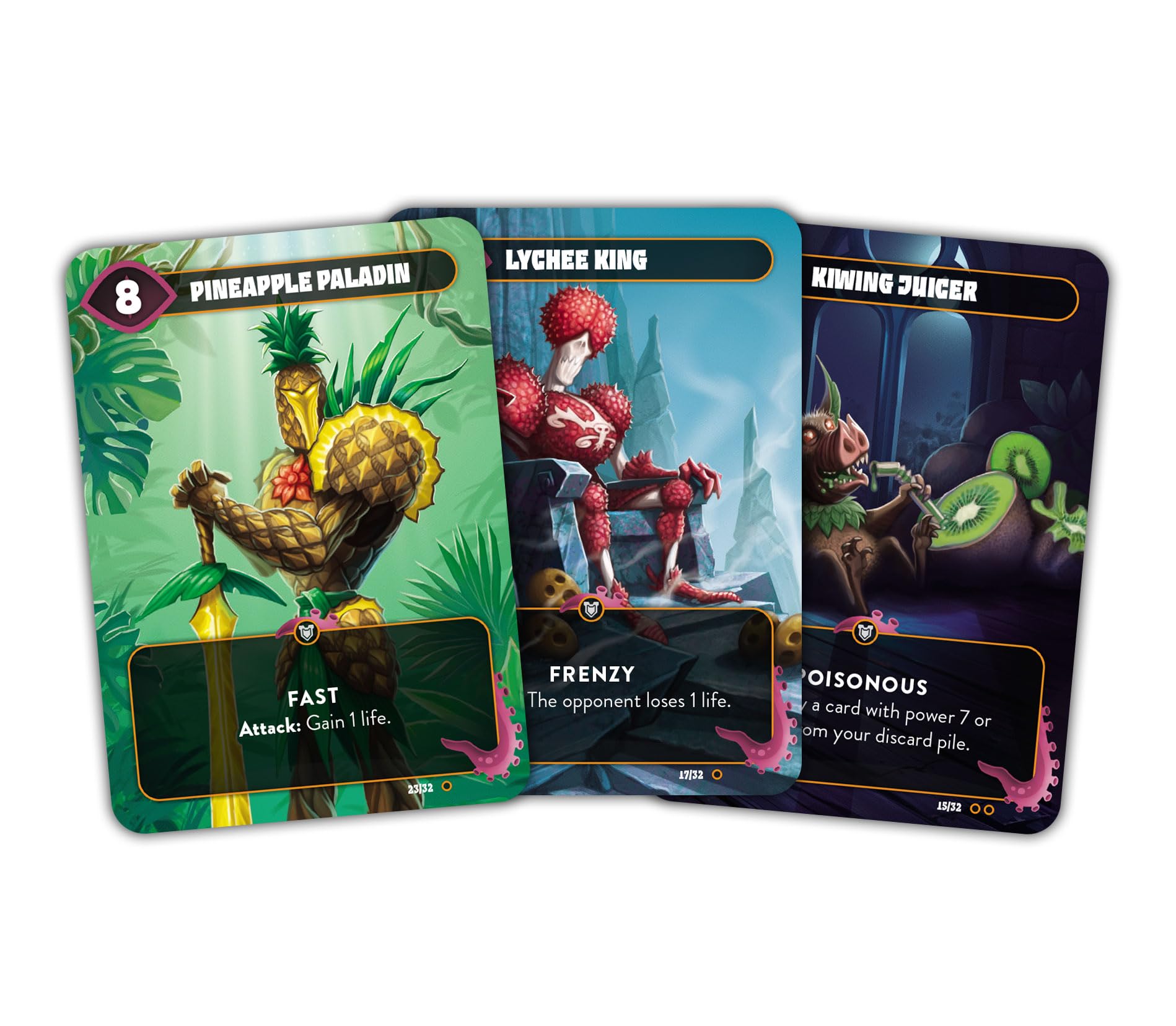 Nerdlab Games Mindbug: Battlefruit Kingdom Strategy Card Game for 2 Players Aged 8+ 3