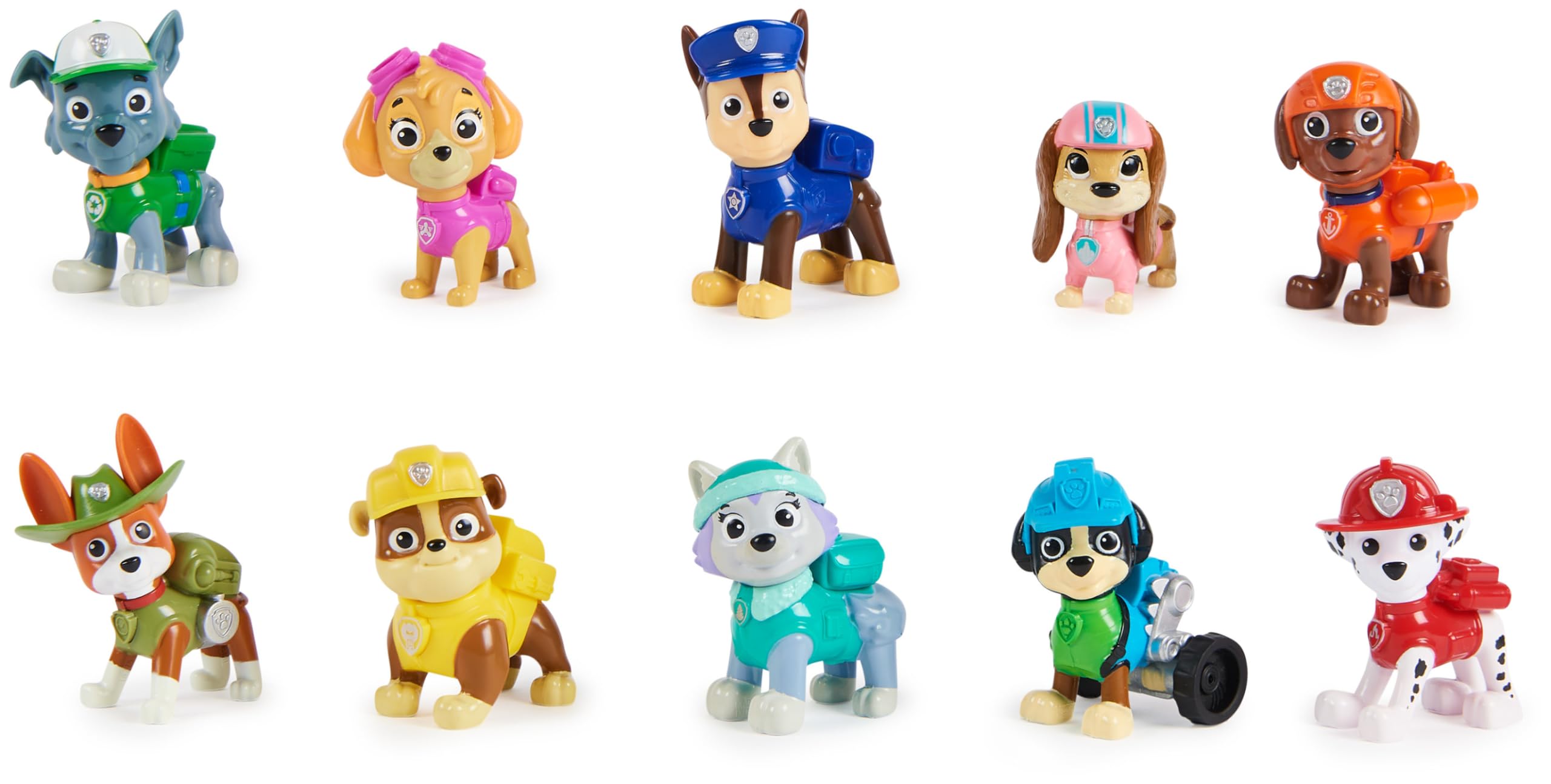 Paw Patrol 10th Anniversary All Paws On Deck Toy Figures Gift Pack with 10 Figures