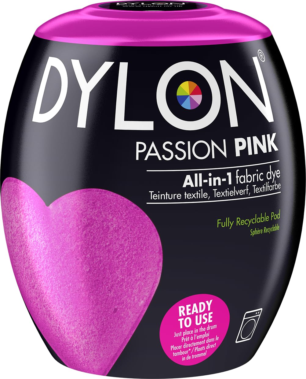 Dylon Washing Machine Fabric Dye Pod - Passion Pink | 350g