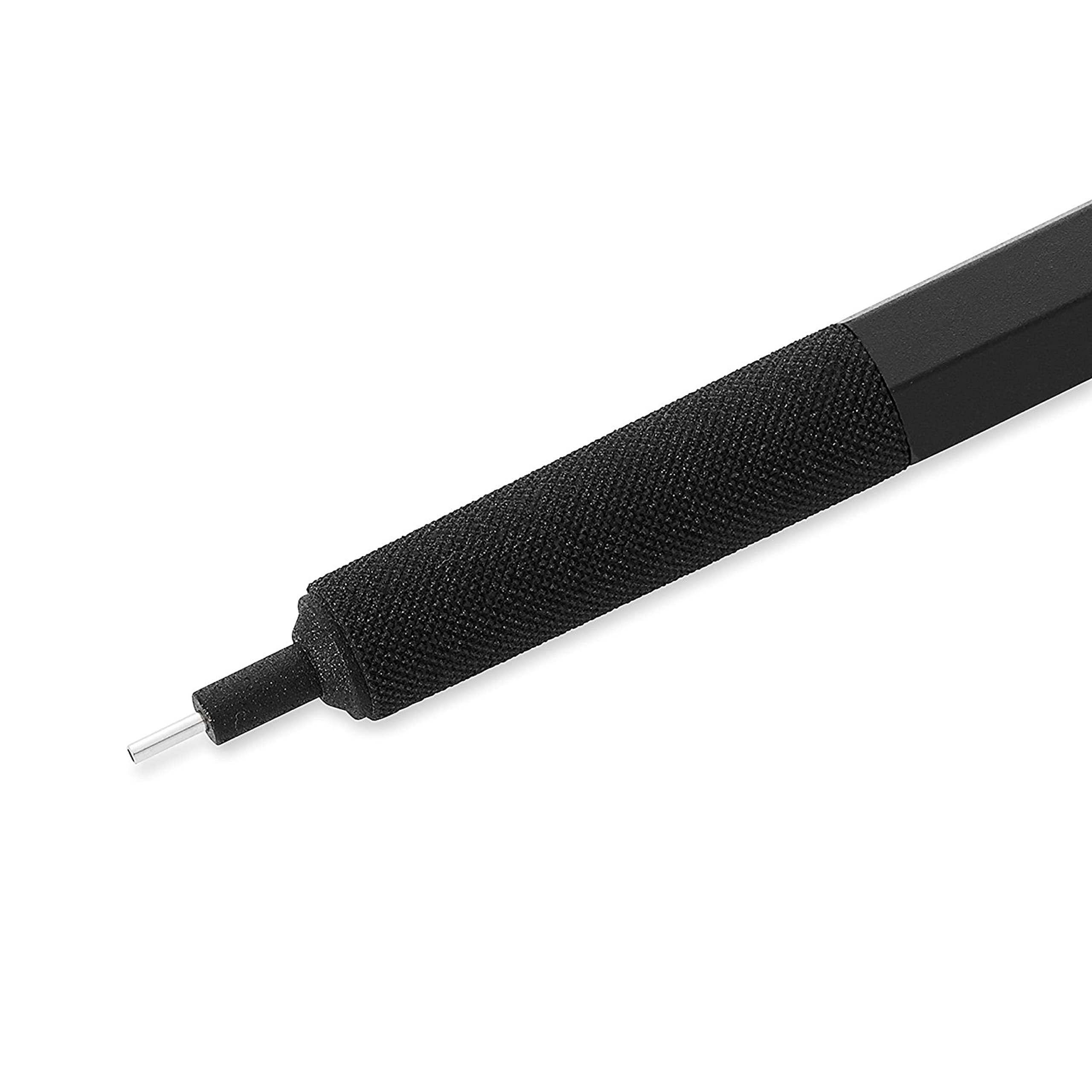 rOtring 600 Mechanical Pencil - 0.7 mm Lead Size | Full Metal Body | Black Finish