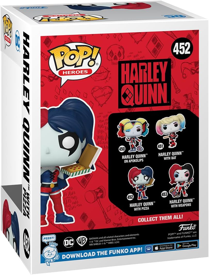 Funko Pop! Heroes DC - Harley Quinn With Pizza Vinyl Figure (30th Anniversary Edition)