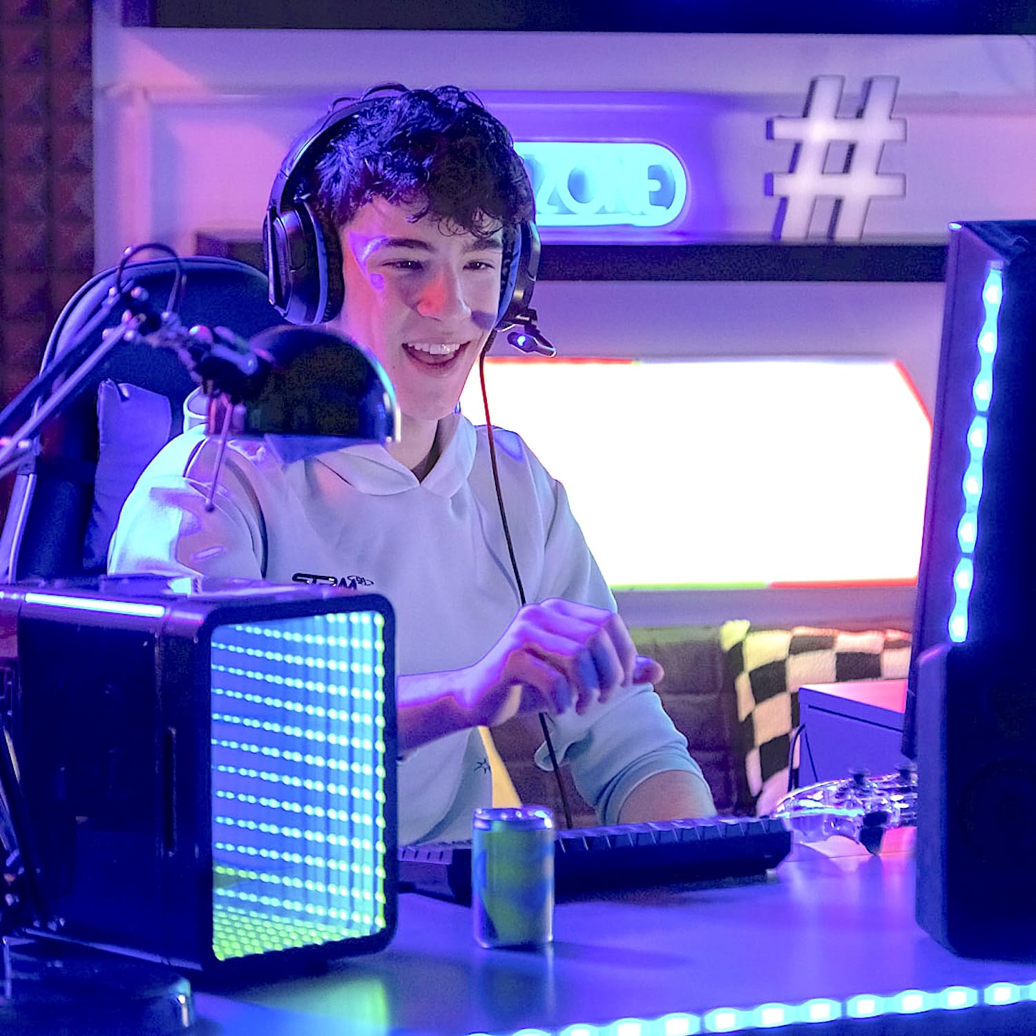 So Chill Mini Fridge Infinity - LED Light-Up Mini Fridge for Gamers & Teens 3