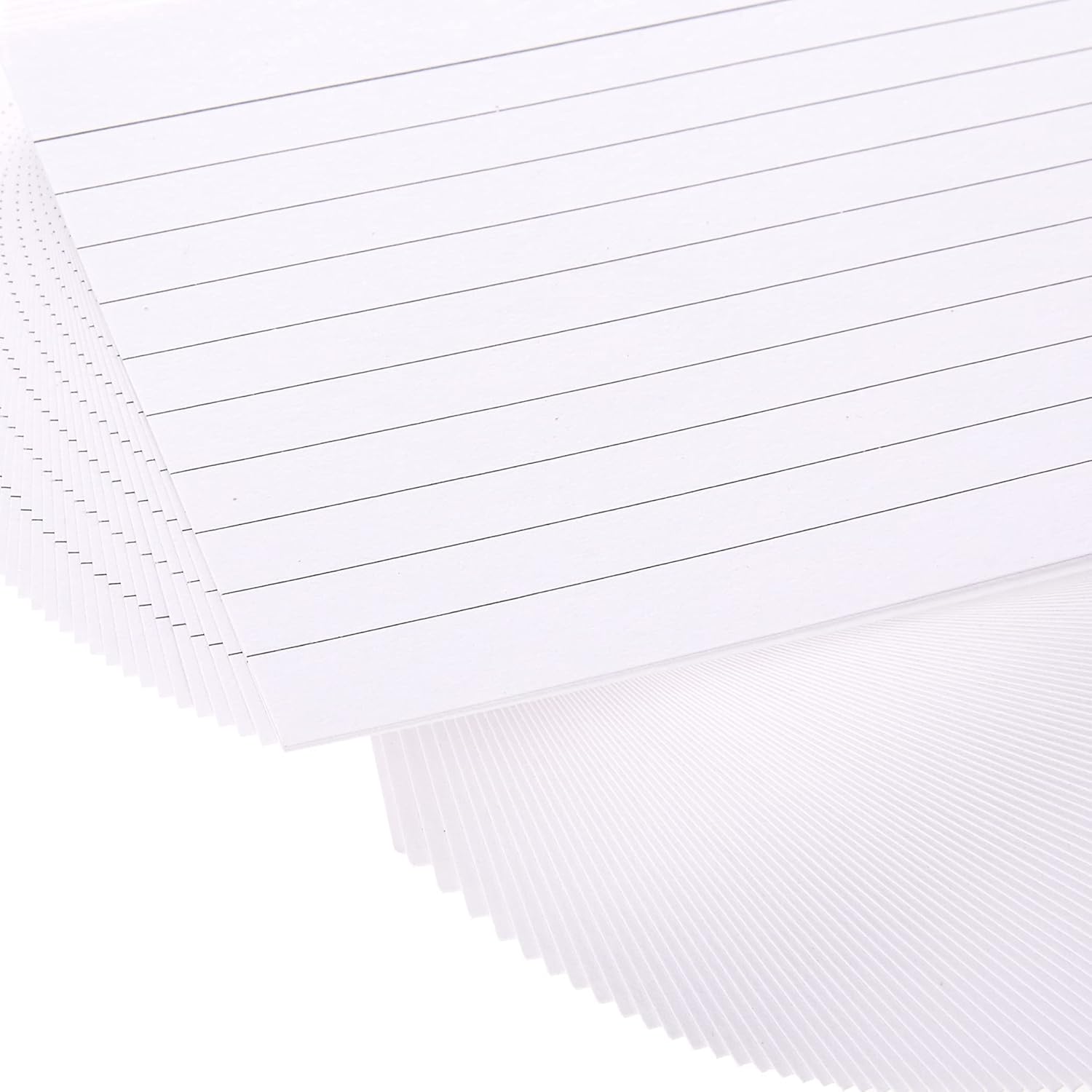 Q Connect 5x3 Inches Ruled Feint Record Card - White (Pack of 100) 3