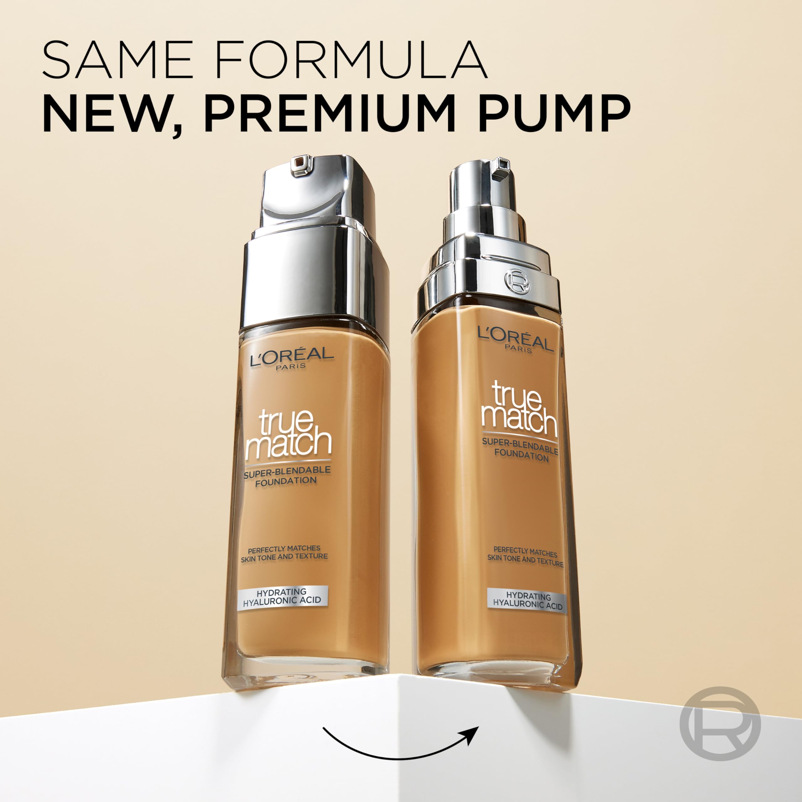 L'Oréal Paris True Match Hydrating Liquid Foundation - Skincare Infused with Hyaluronic Acid, SPF 16, 3N Creamy Beige, 30 ml 3