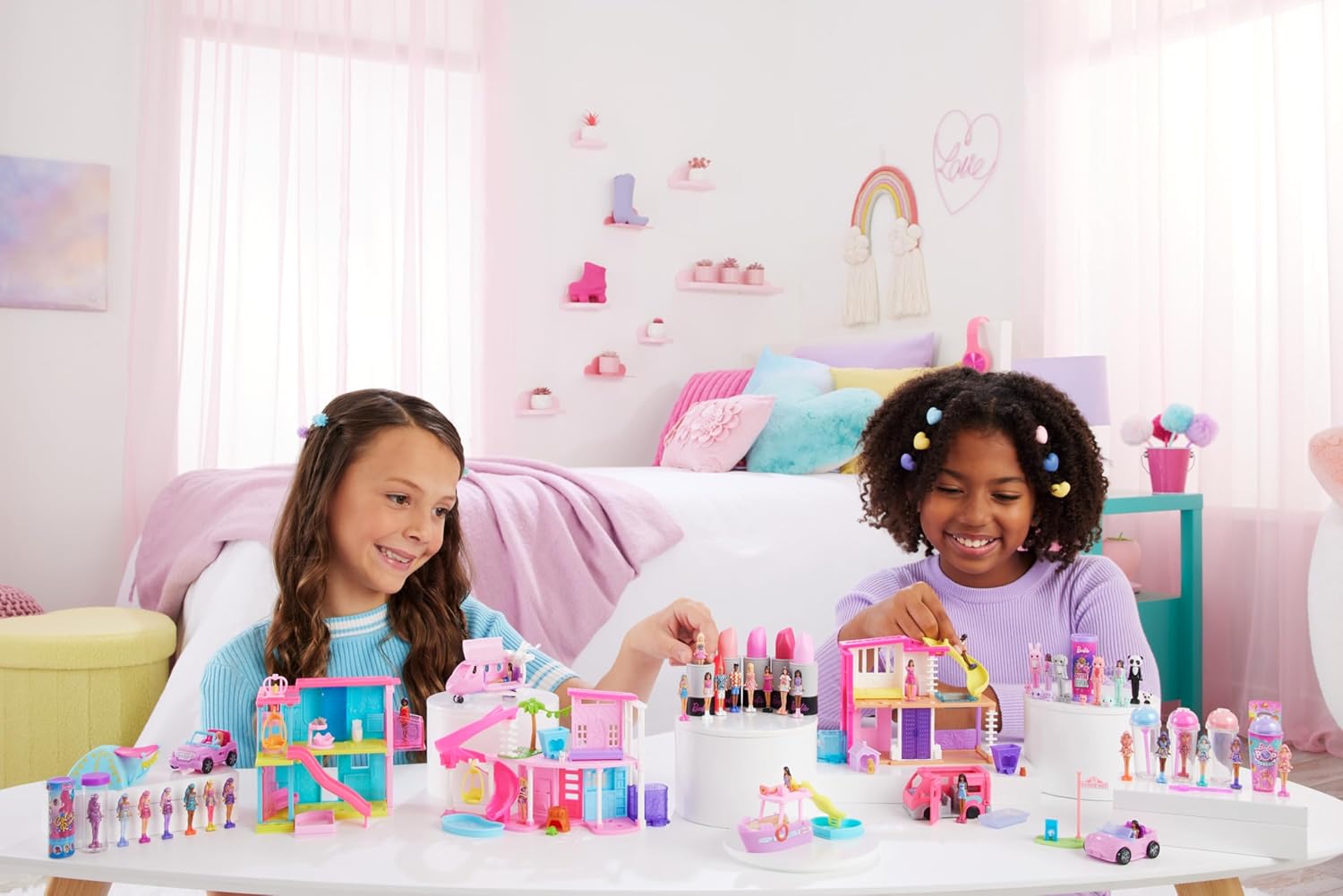 Mini BarbieLand Dreamplane Playset - 1.5-inch Color-Change Doll & Vehicle for Ages 4+ 2