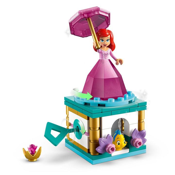 LEGO ǀ Disney Twirling Ariel Building Toy - Spinning Playset for 5+ Year Olds