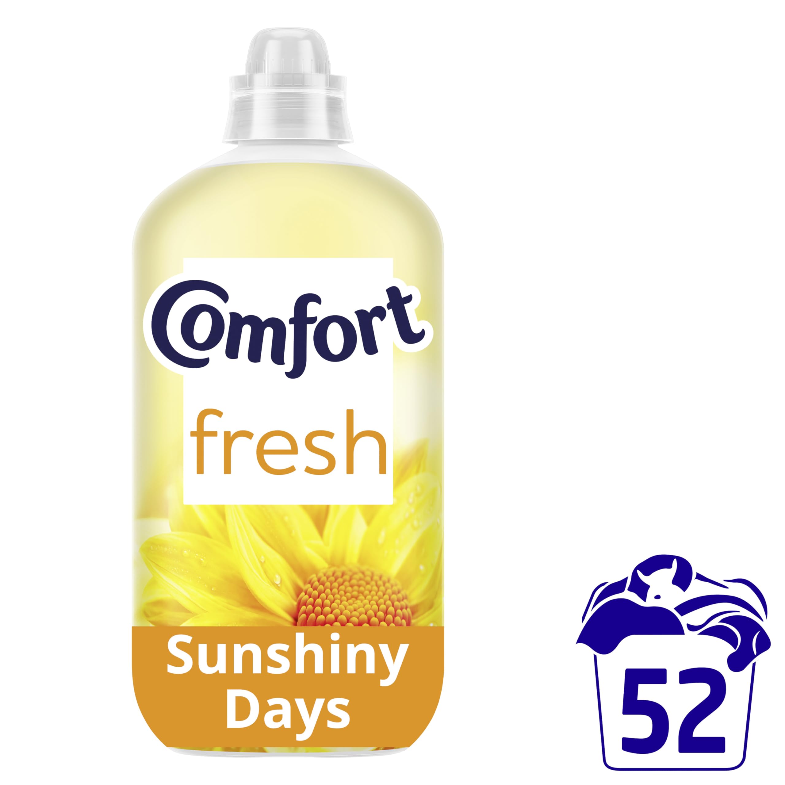 Comfort Fresh Sunshiny Days Liquid Fabric Softener - 1.56L | 100 Days Freshness 2