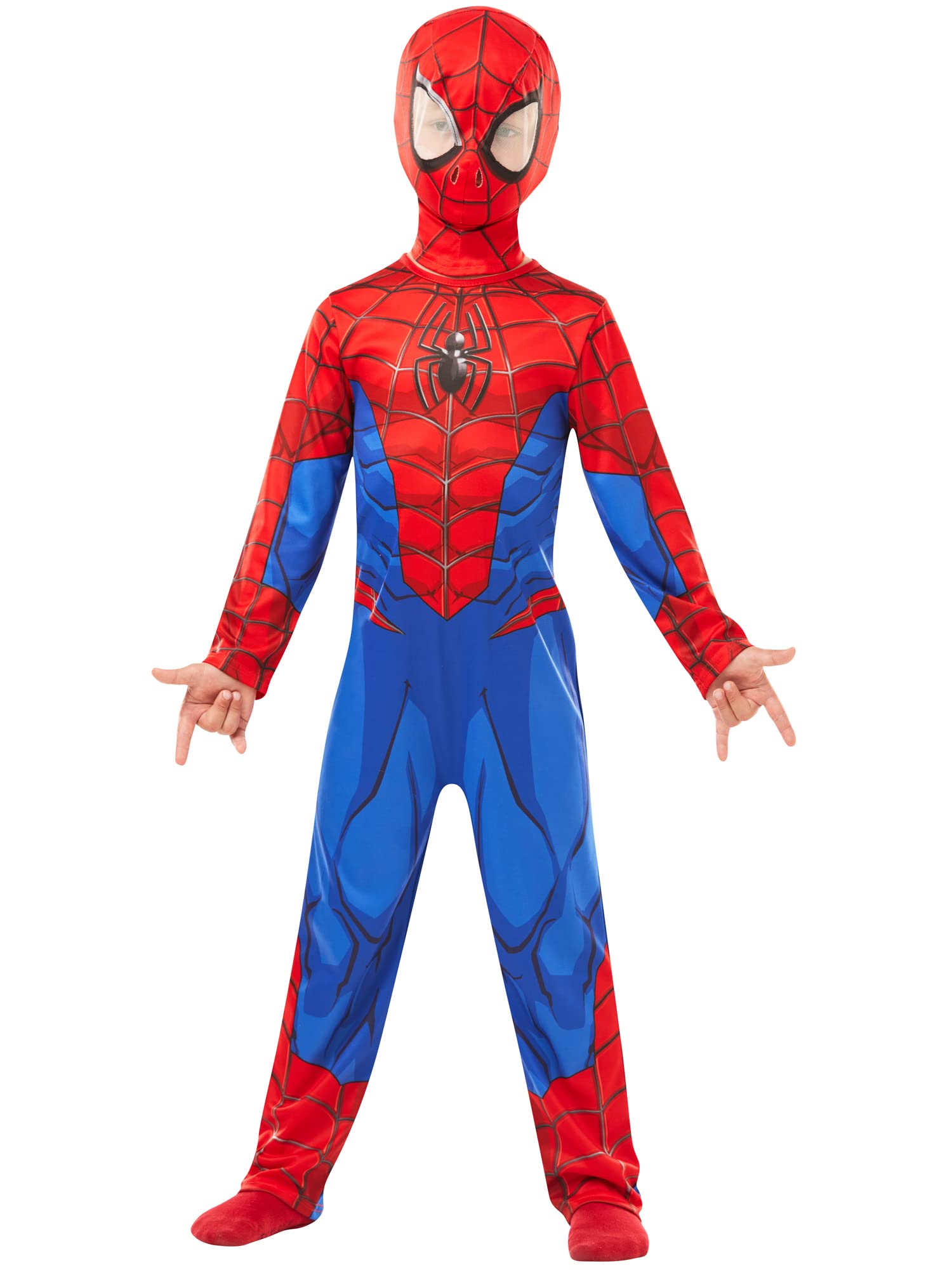 Rubies Marvel Spider-Man Classic Child Costume - Blue/Red | Size 3-4 Years (104cm Height) 1