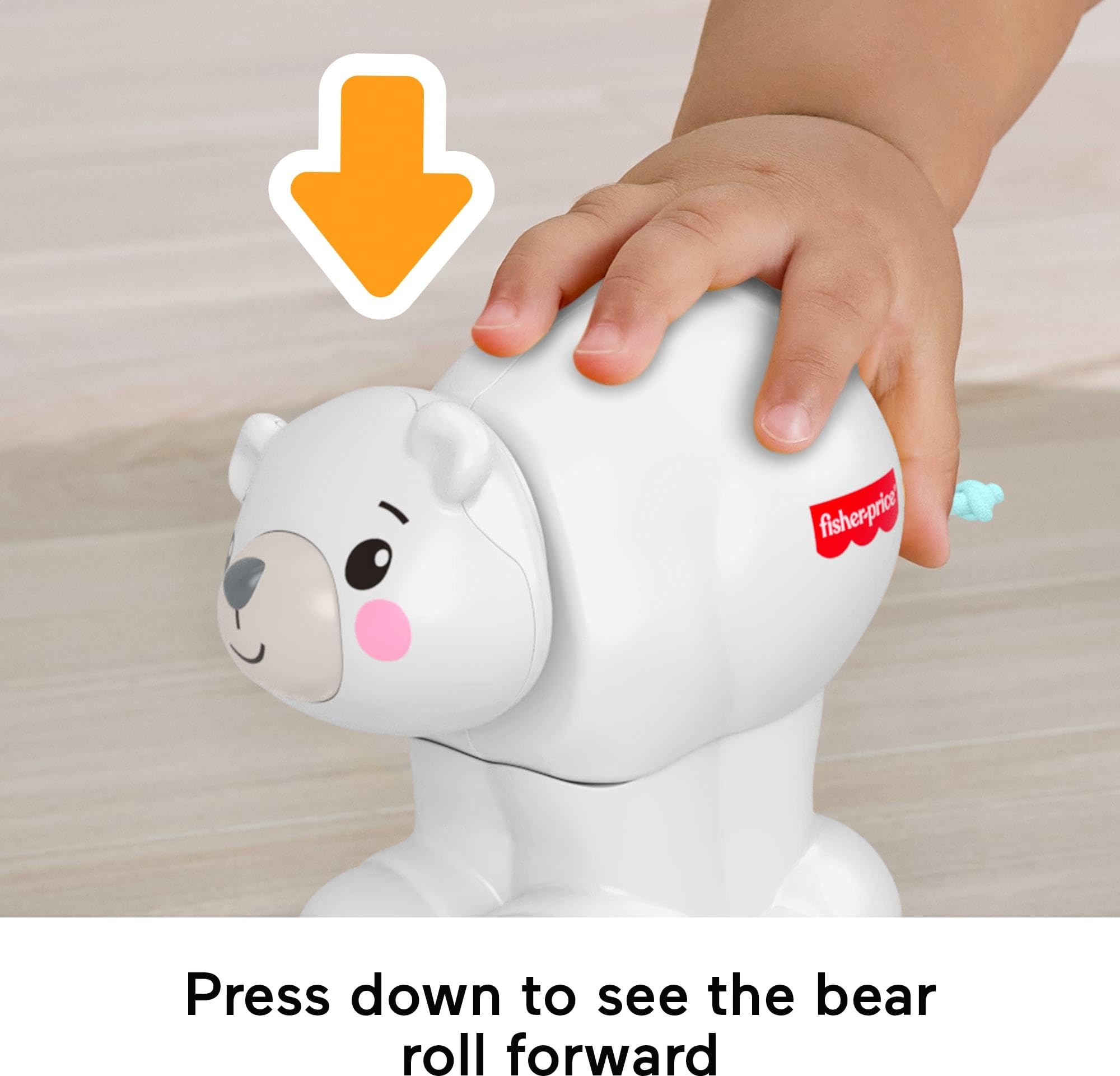Fisher-Price Crawl-After Polar Bear - Animal-Themed Activity Toy for Babies 9M+ 9