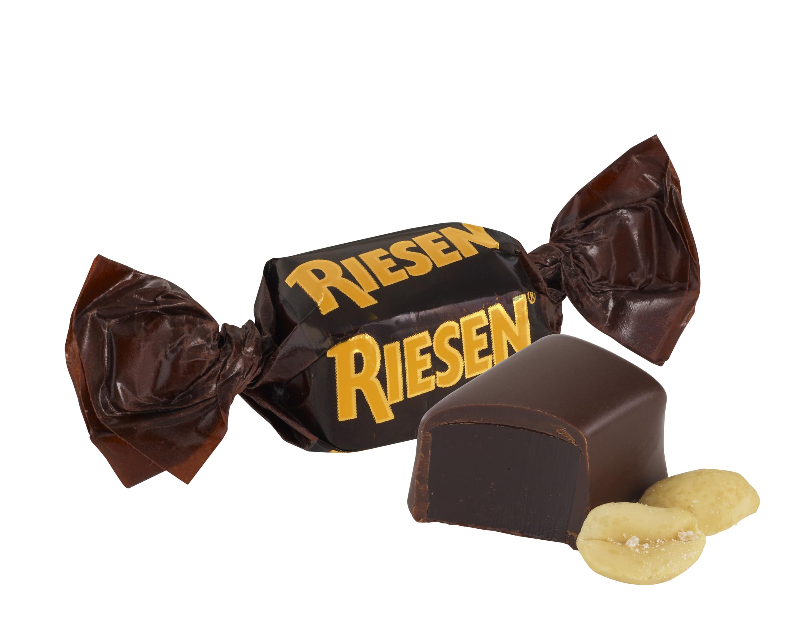 Riesen Dark Chocolate Covered Chewy Toffees - 135g Pack of 12 | Rich Caramel Center 5