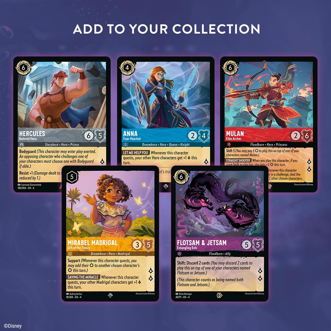 Ravensburger Disney Lorcana Trading Card Game Booster Pack | Ages 8+ | Ursula's Return Set 5