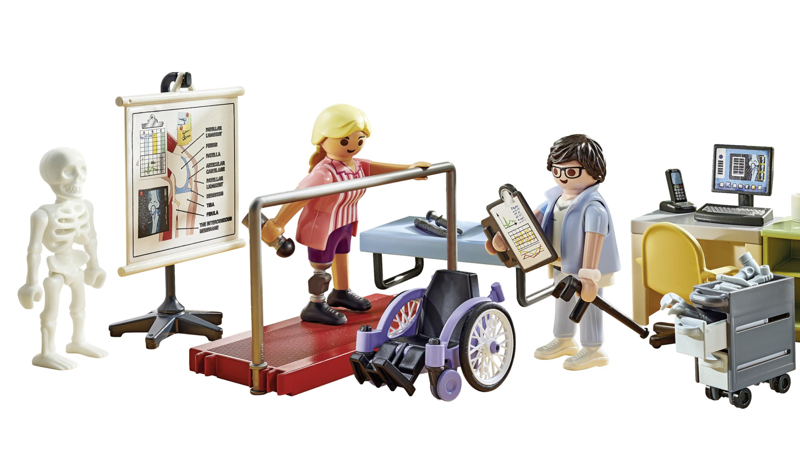 Playmobil 71617 Action Heroes Orthopedics Playset - Caring Treatment Role Play for Kids 4+