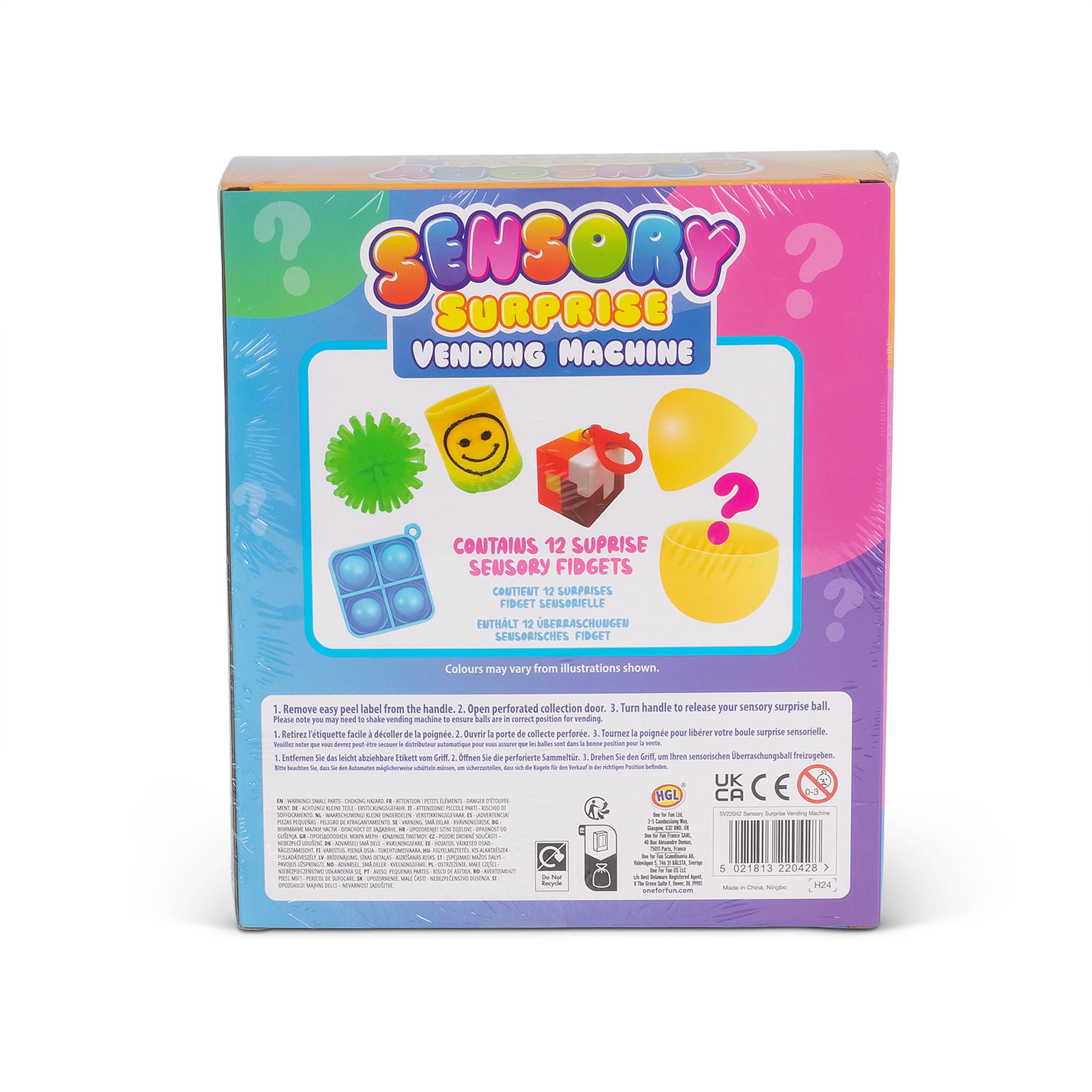 HGL Sensory Surprise Vending Machine - Interactive Fidget Toy Set for Kids 5+ 8