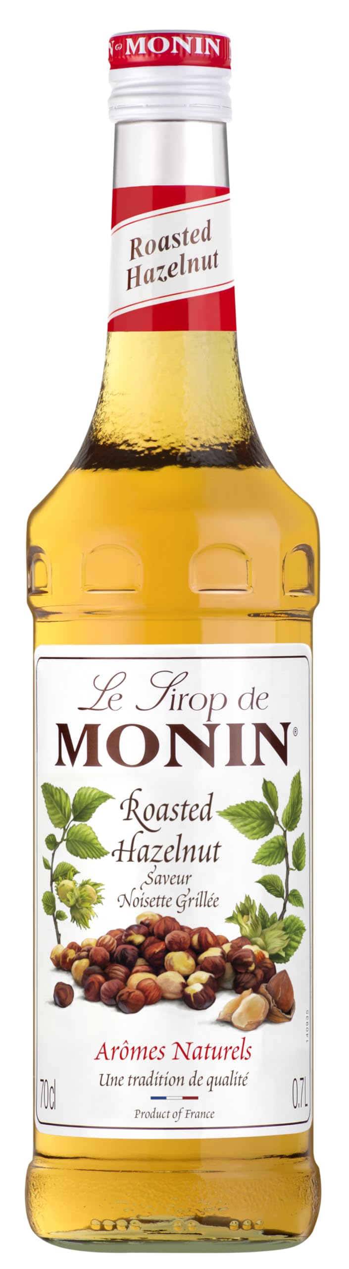 Monin Roasted Hazelnut Syrup - Intense Nutty Flavor | 700ml Glass Bottle | Vegan, Kosher 1