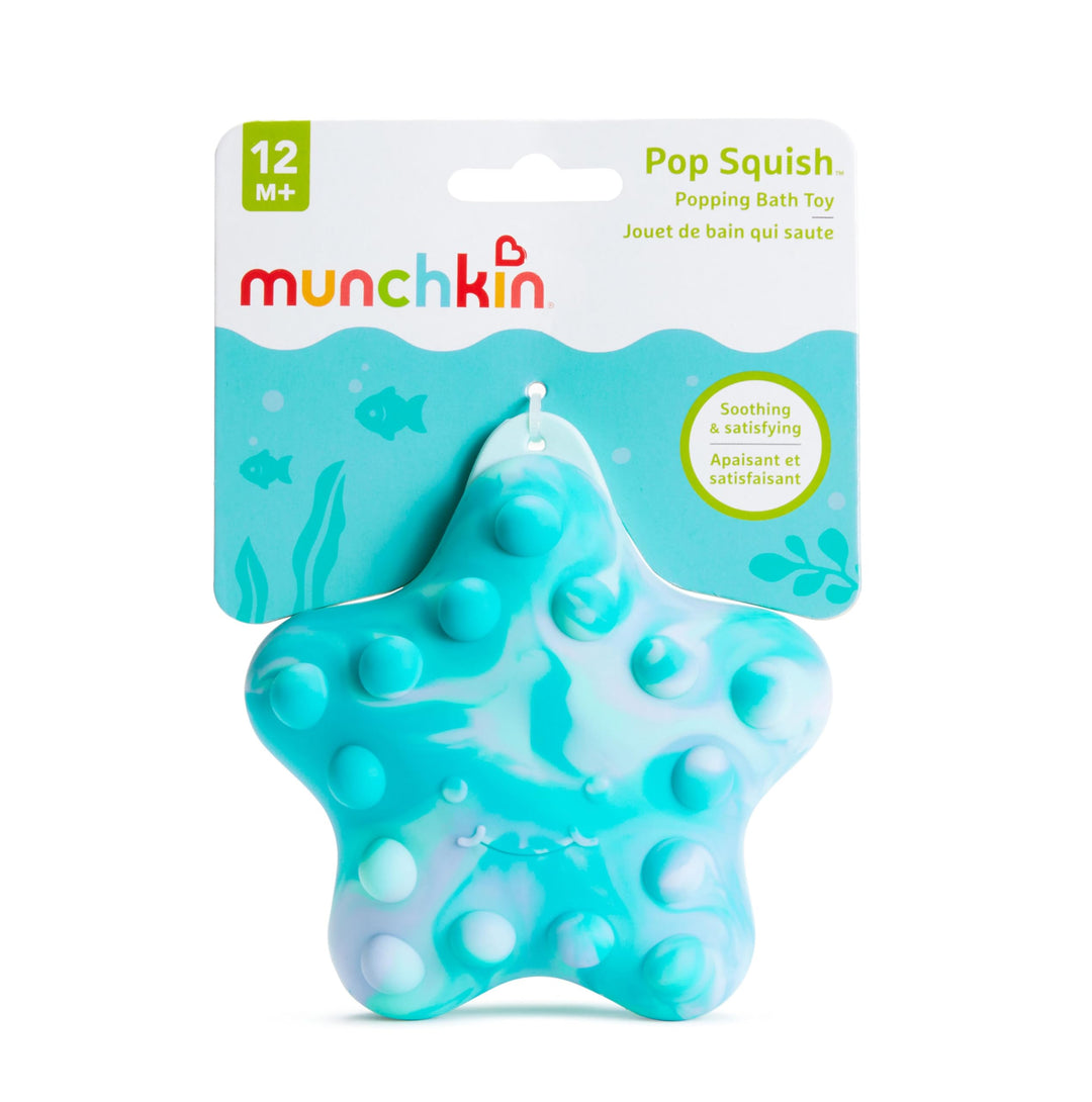 Munchkin® Pop Squish Popping Bath Toy - Starfish Sensory Fidget for Toddlers 12M+