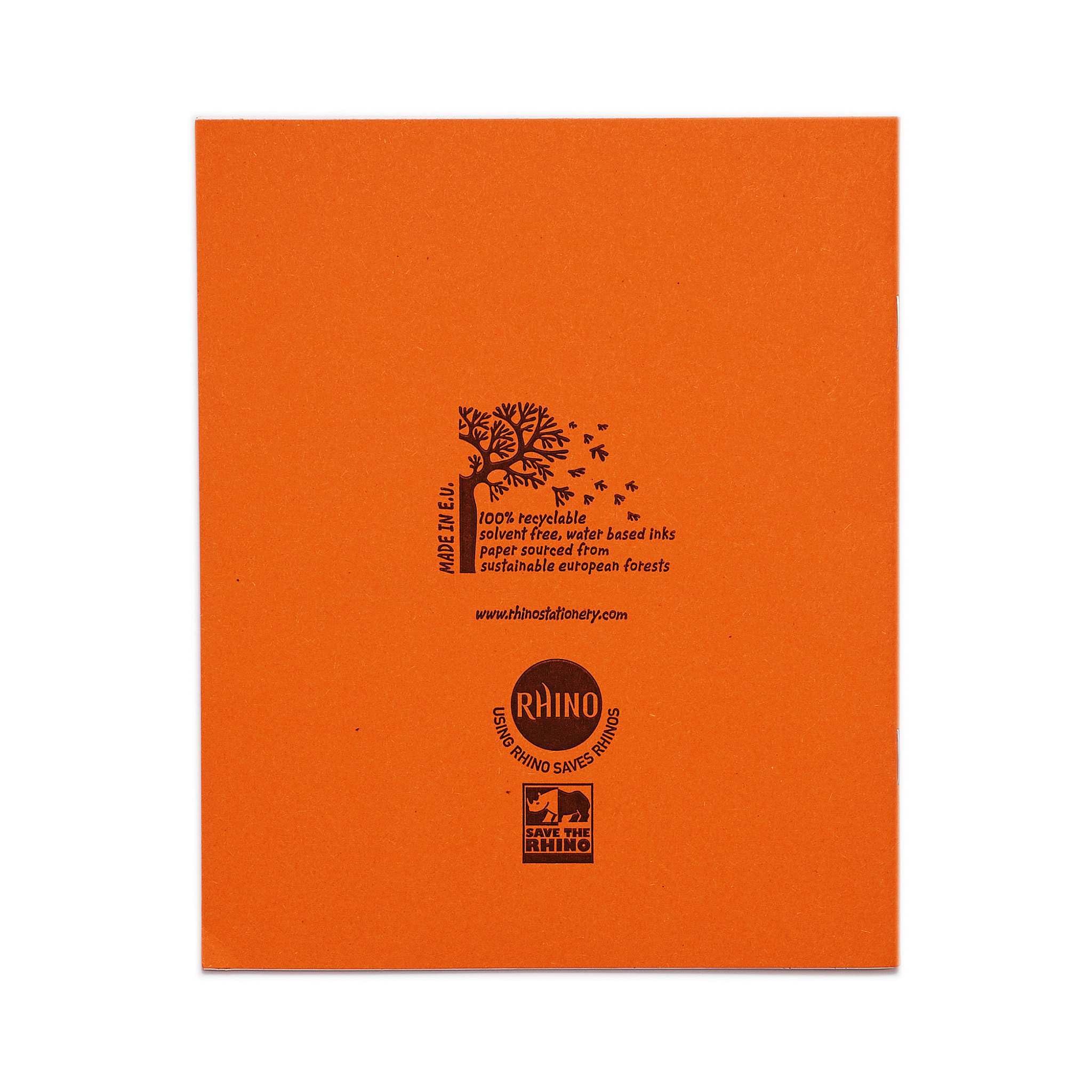 Rhino 8 x 6.5 Composition Notebooks - 48-Page Split Page Design | 10-Pack Orange Cover 7