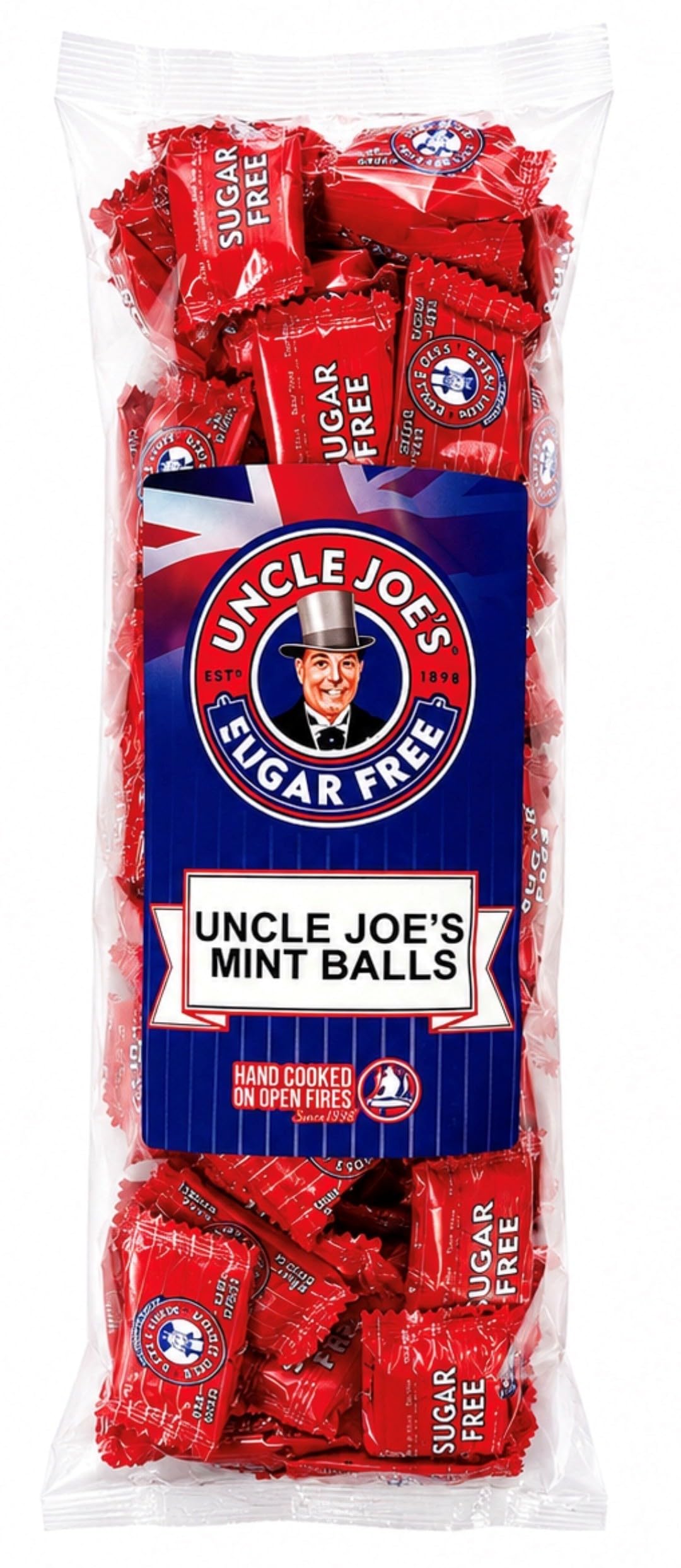 Uncle Joe's Sugar Free Mint Balls - Refreshing Mint Flavour | 454g Bag