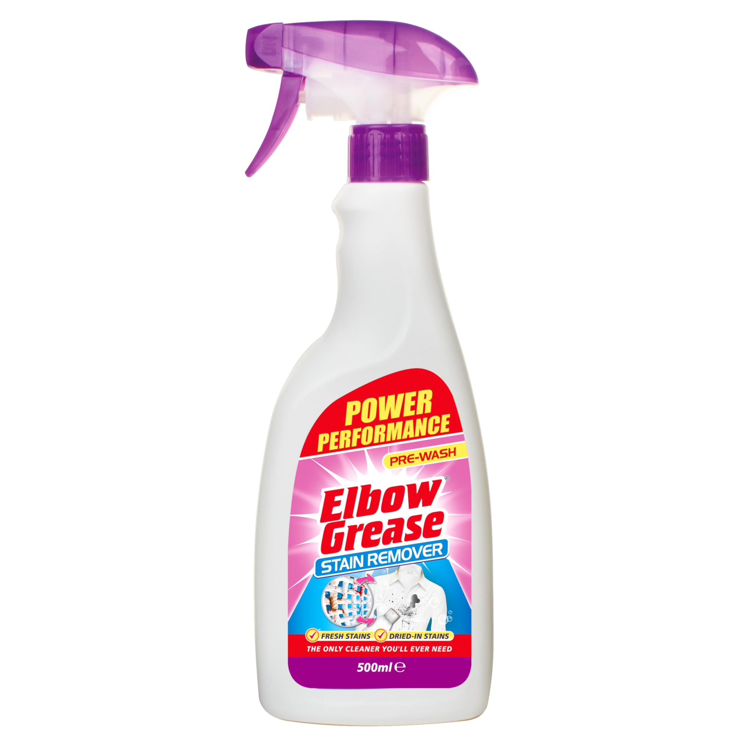 Elbow Grease Stain Remover Spray - Tough on Dried Spills | 500ml