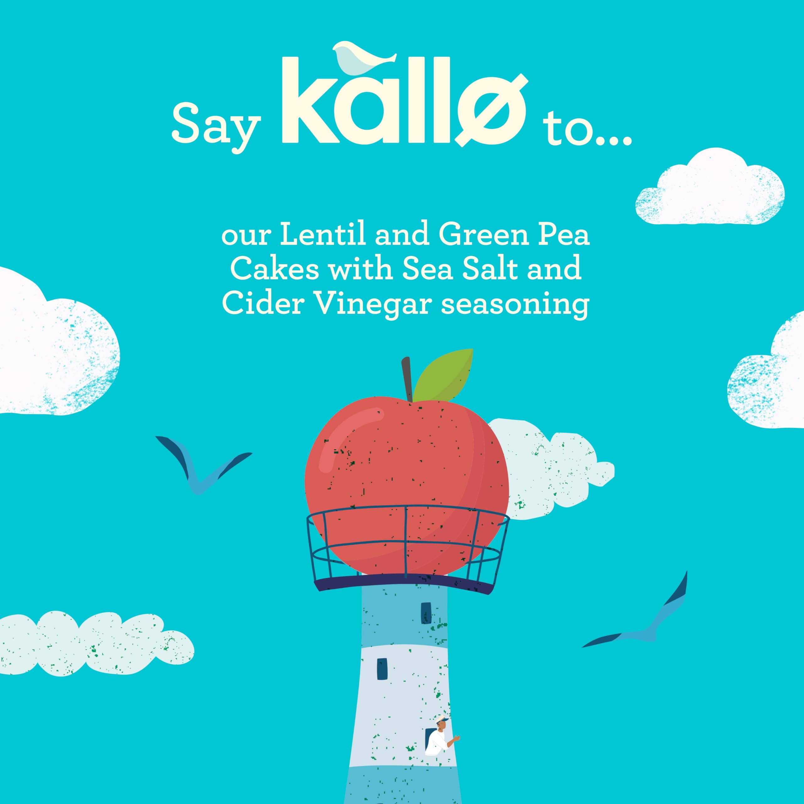 Kallo Sea Salt & Cider Vinegar Veggie Cakes, Lentil & Pea Puffed Crackers, Gluten Free, Vegan, 40 Cal per Slice 3