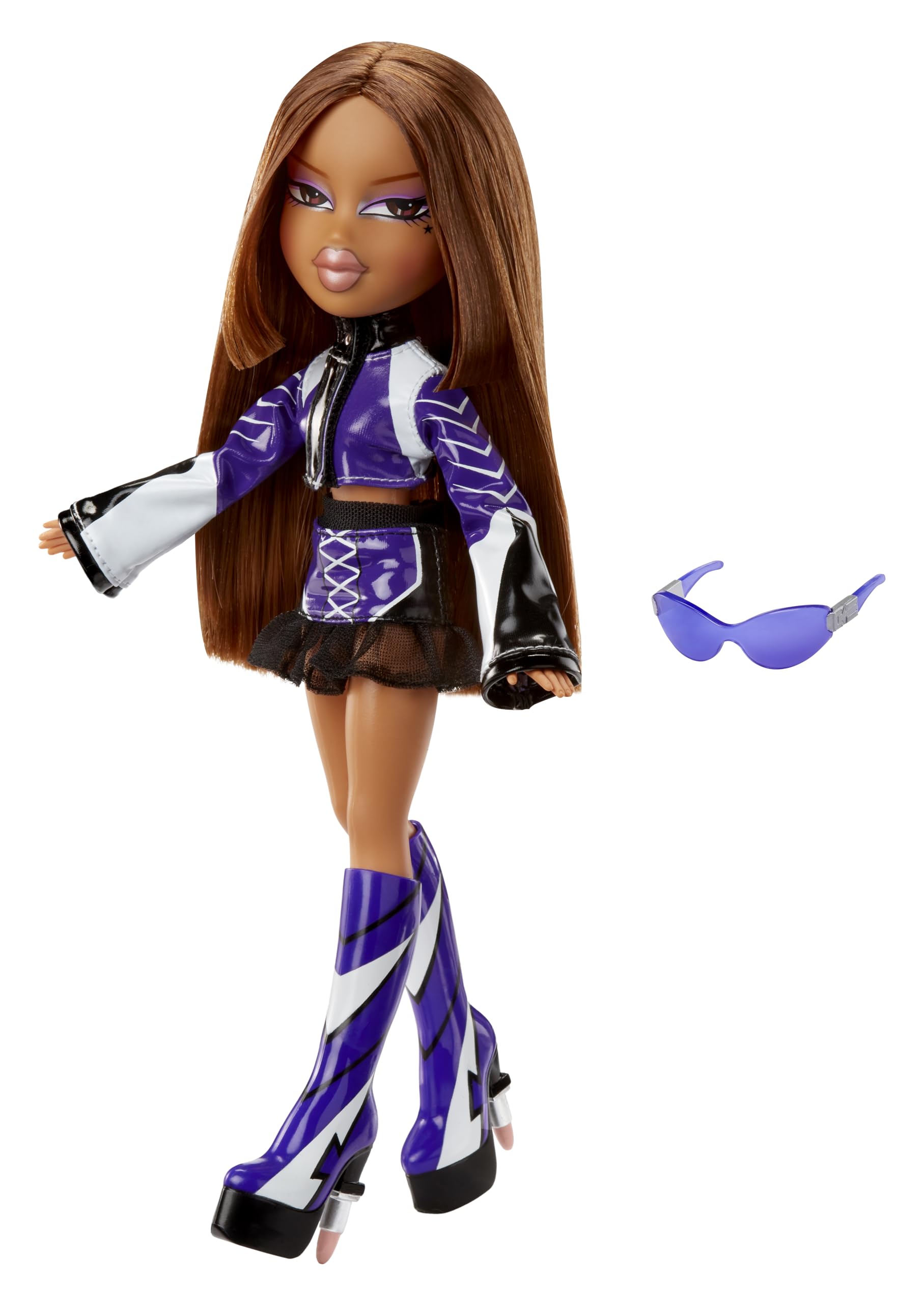 Bratz Scorchin' Yasmin - Fashion Doll with Moto-Inspired Outfit & Accessories, Ages 3+