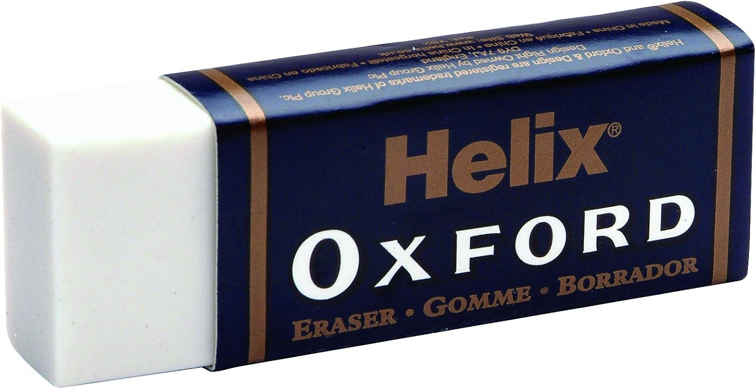 Helix Oxford Twin Pack of Erasers, Oxford Blue, Large 3