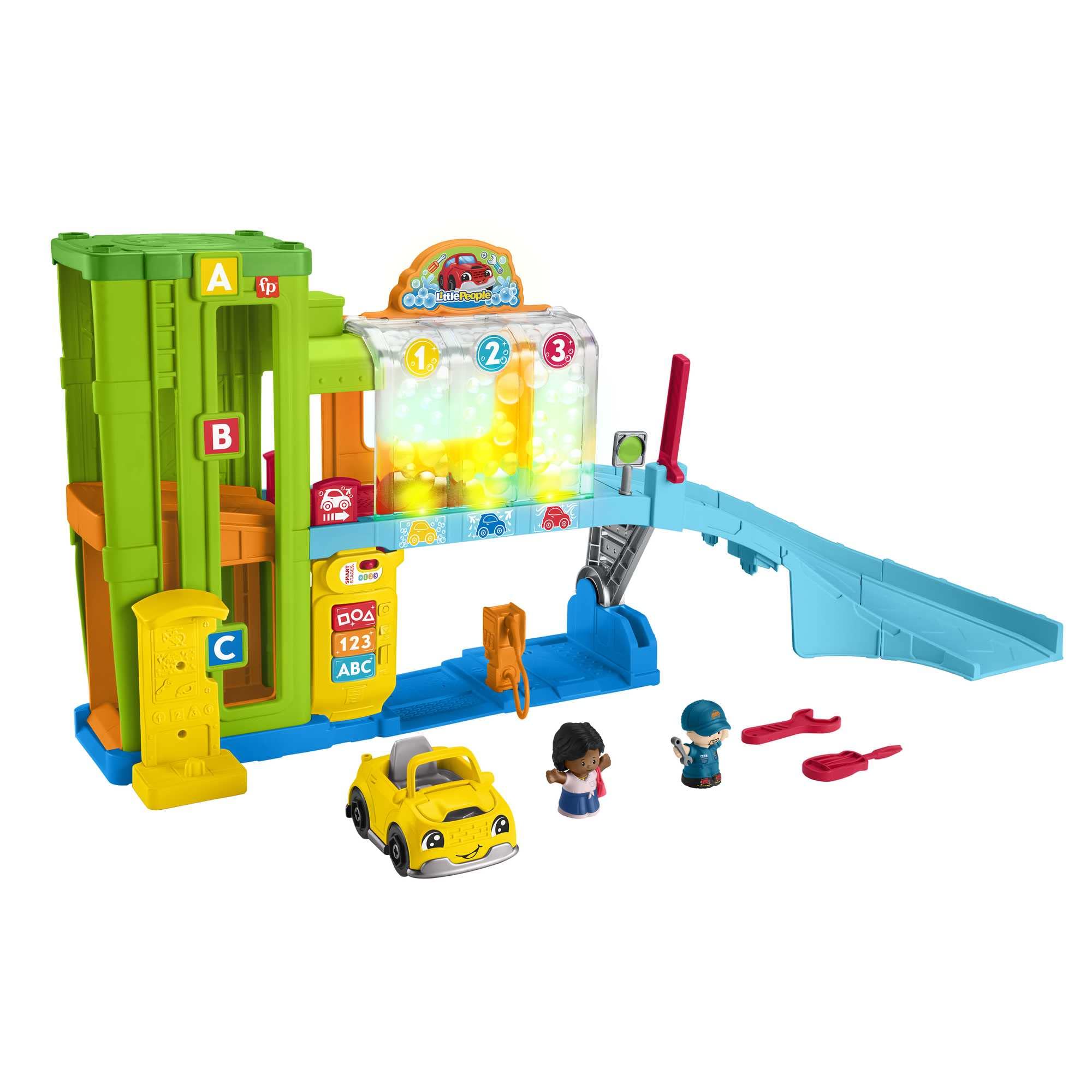 Fisher-Price Little People Car Garage Playset with Toy Car | Ages 1-5 Years | HRB33