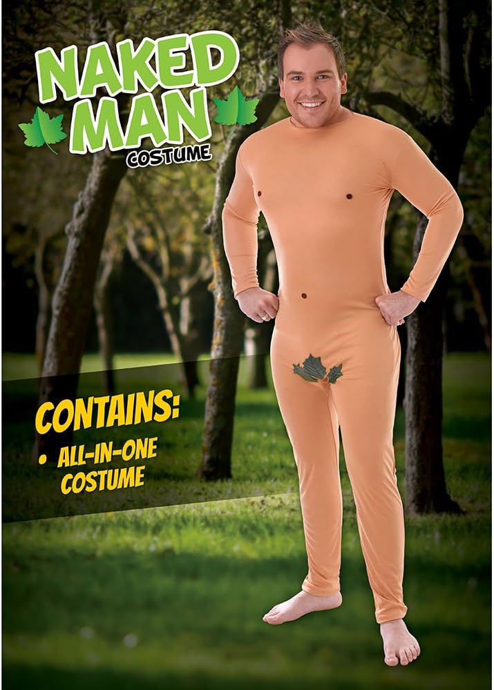 Bristol Novelty Naked Man Costume - Mens Medium