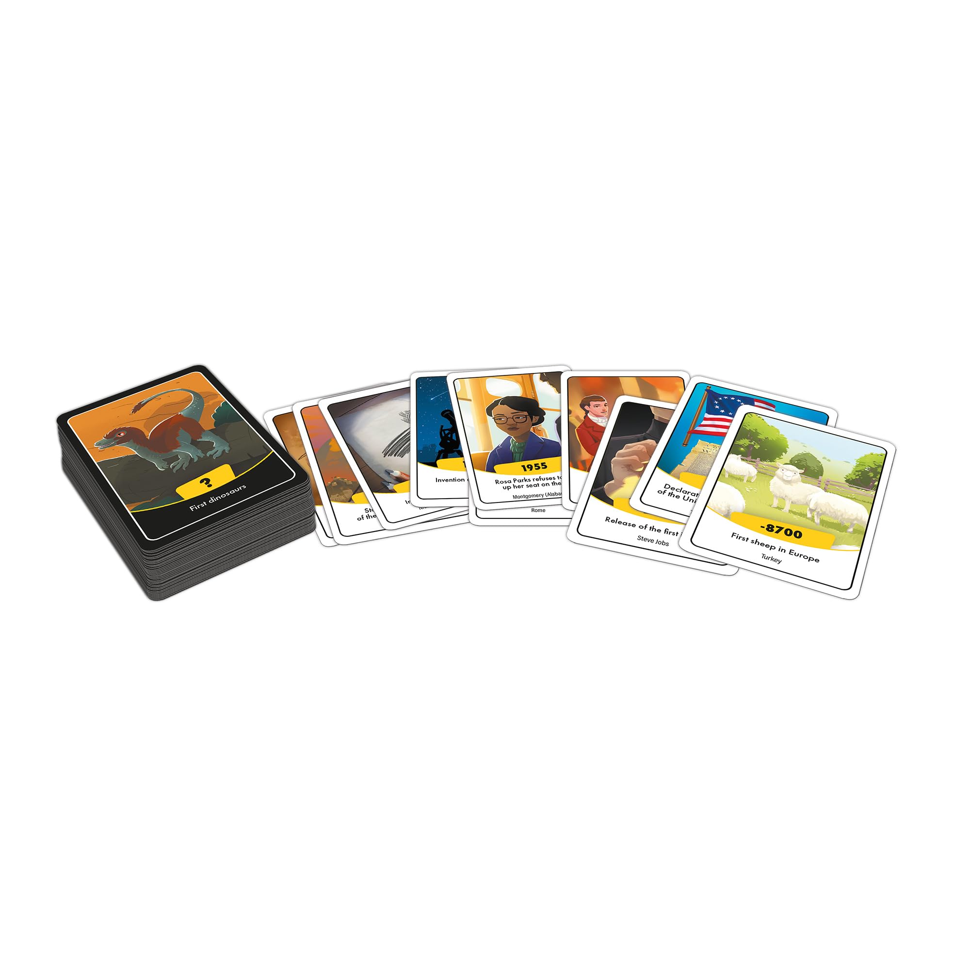 Asmodee Timeline Family Trivia Card Game | Ages 8+ | 2-6 Players | 15 Min 2
